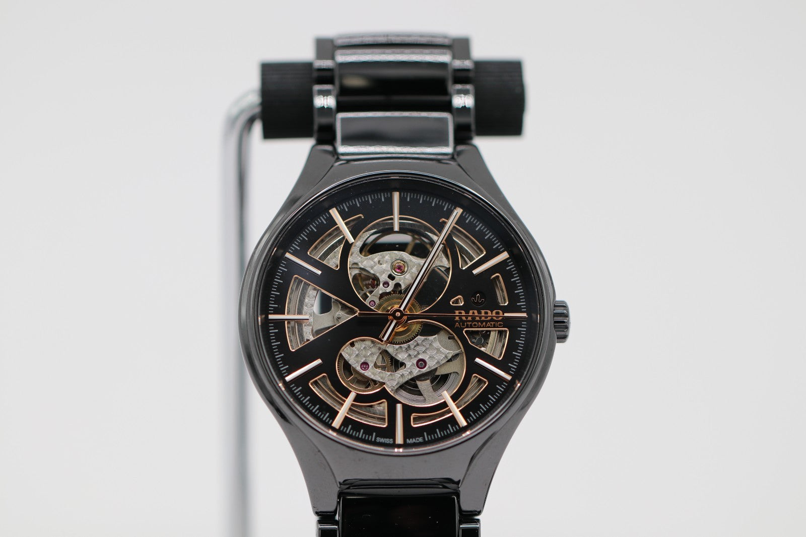 Rado Men's True Open Heart Ceramic Titanium Skeleton Automatic Watch R27100162