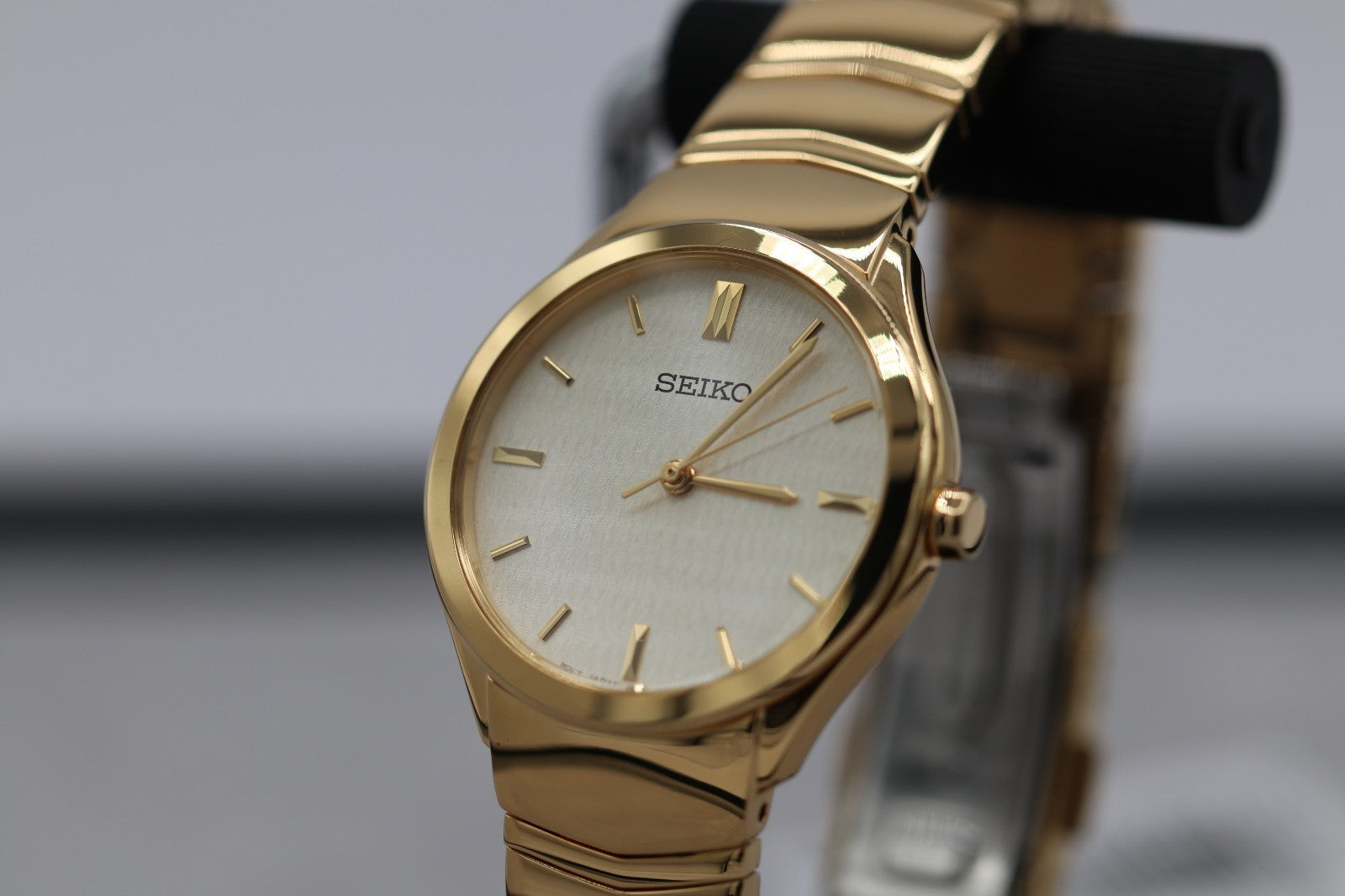 Seiko SUR552 Essentials 30 mm Stainless Steel Gold Finish Quartz Women's Watch