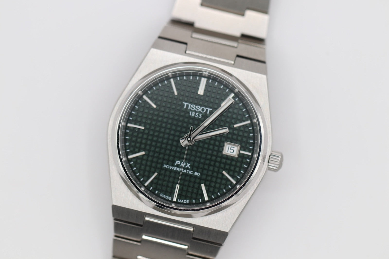 Tissot PRX T1374071109100 Powermatic 80 Automatic Watch Green Dial