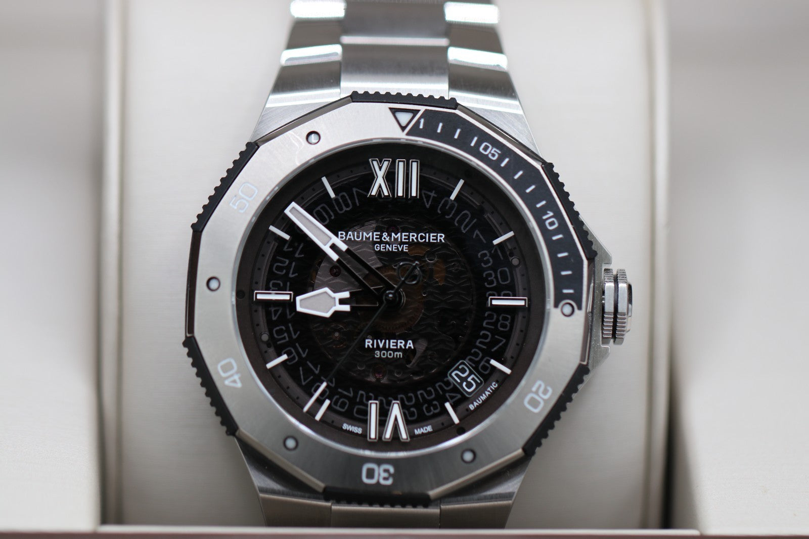Baume et Mercier Riviera Automatic Grey Dial Men's Watch M0A10717