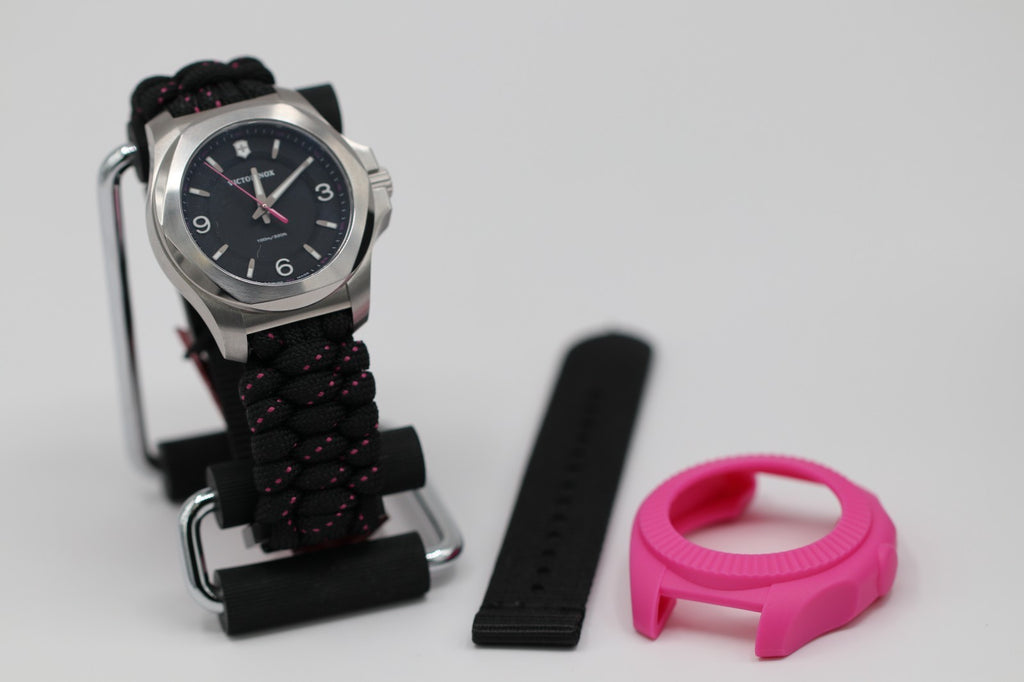 New Victorinox Swiss Army I.N.O.X. V Quartz Black Dial Women's Watch 241918