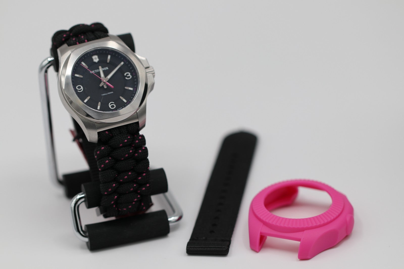New Victorinox Swiss Army I.N.O.X. V Quartz Black Dial Women's Watch 241918