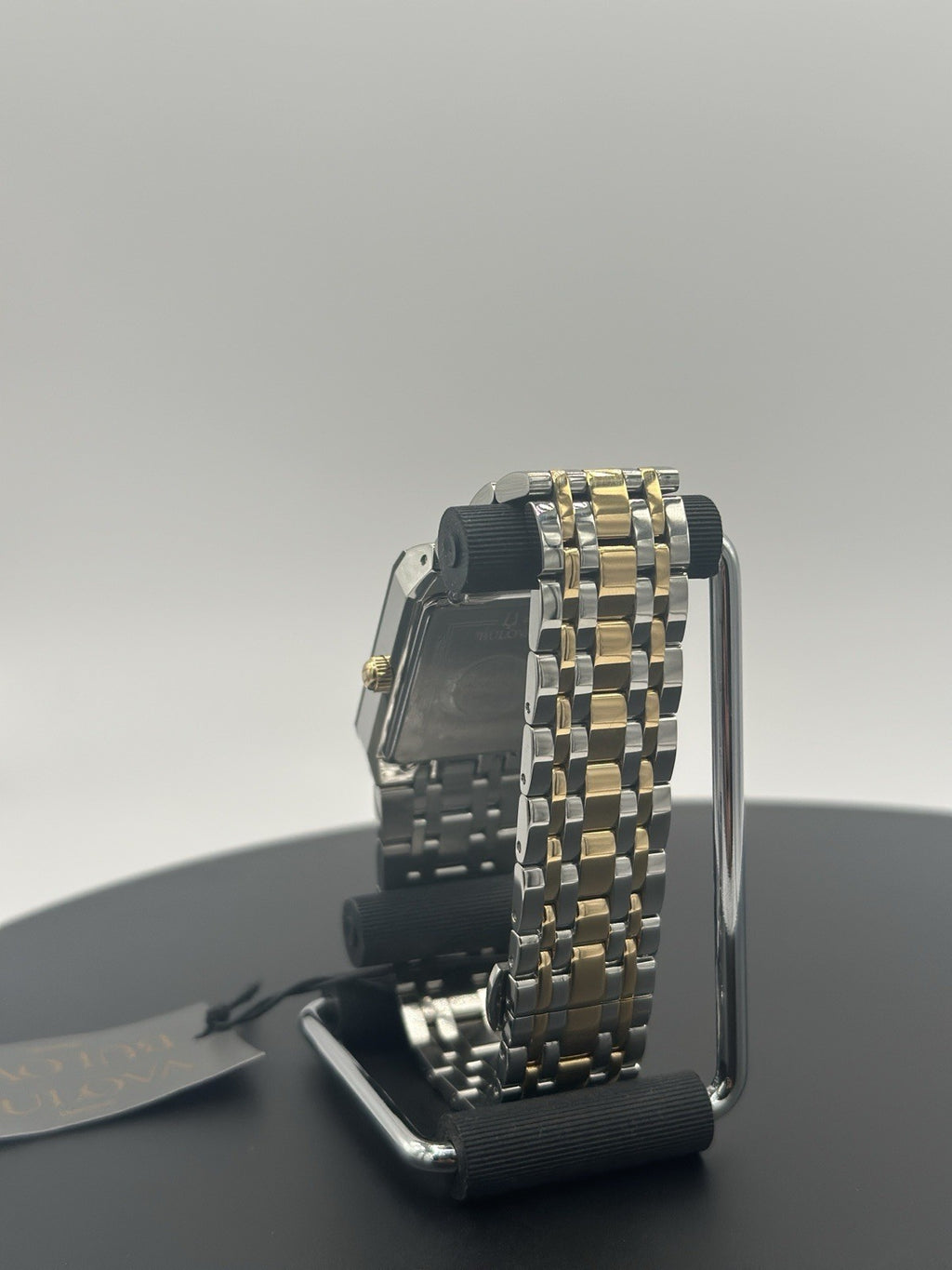 BULOVA 98D153 Diamond Stainless Steel Gold & Silver Tone Date Men's Watch
