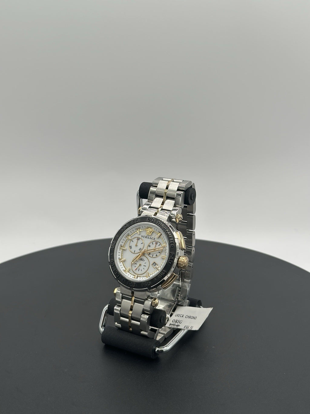 Versace Wristwatch GRECA CHRONO Chronograph Silver dial Stainless steel NEW