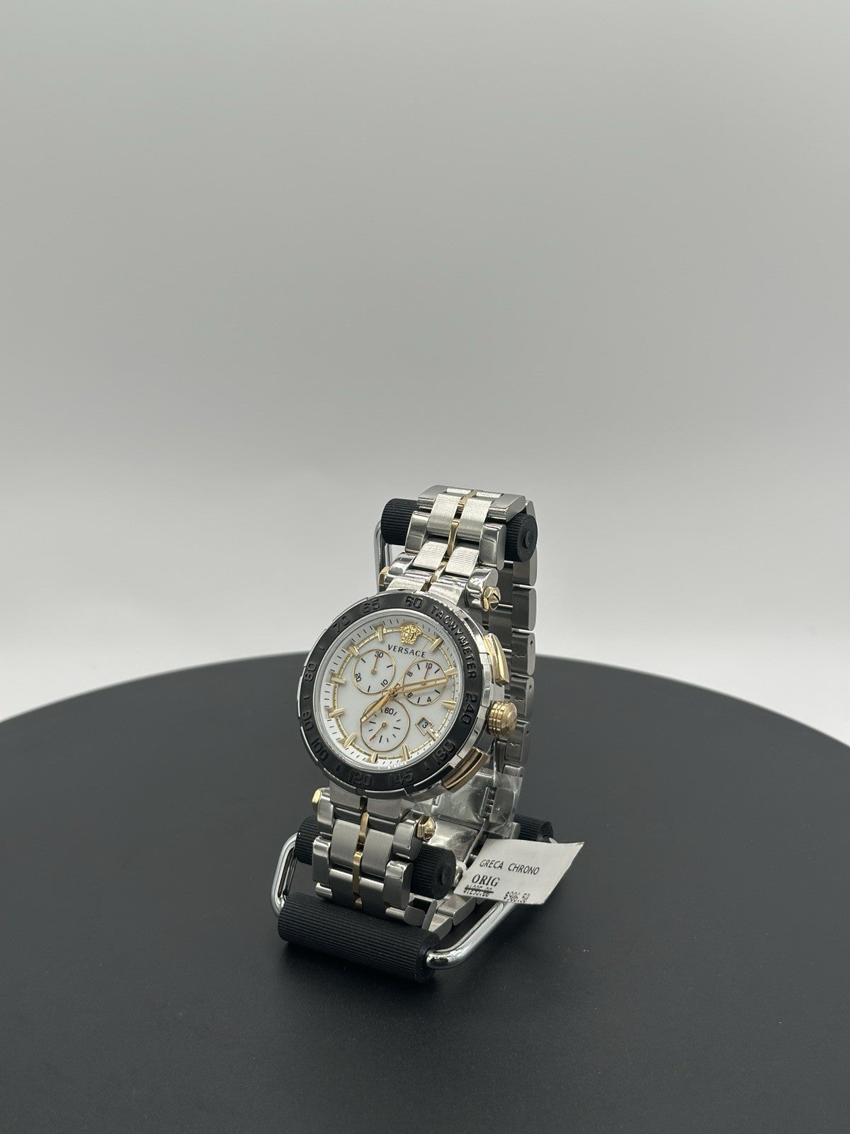 Versace Wristwatch GRECA CHRONO Chronograph Silver dial Stainless steel NEW