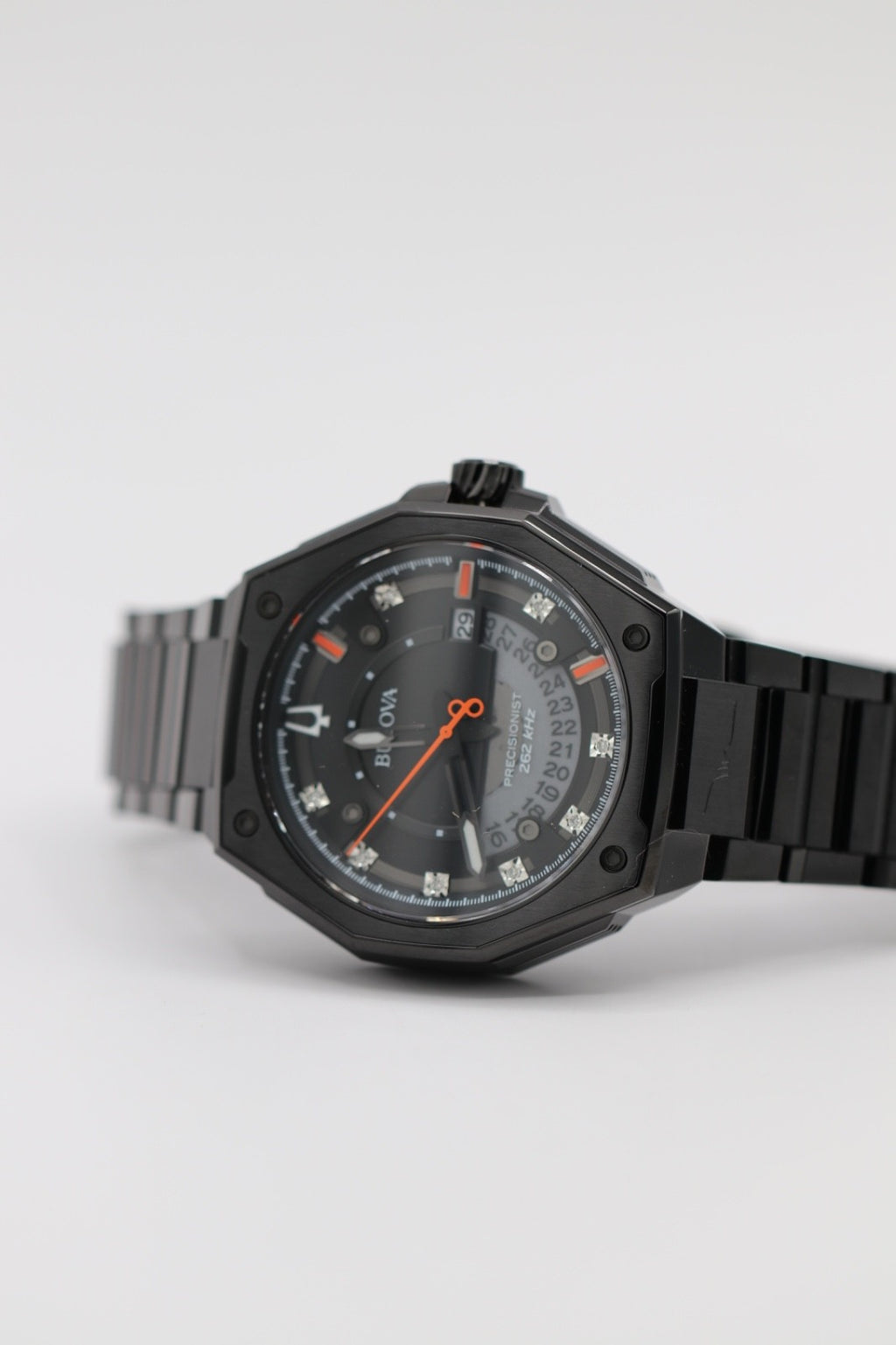 Bulova Men's Series X Quartz Calendar HPQ Precisionist Black Watch 45 MM 98D183