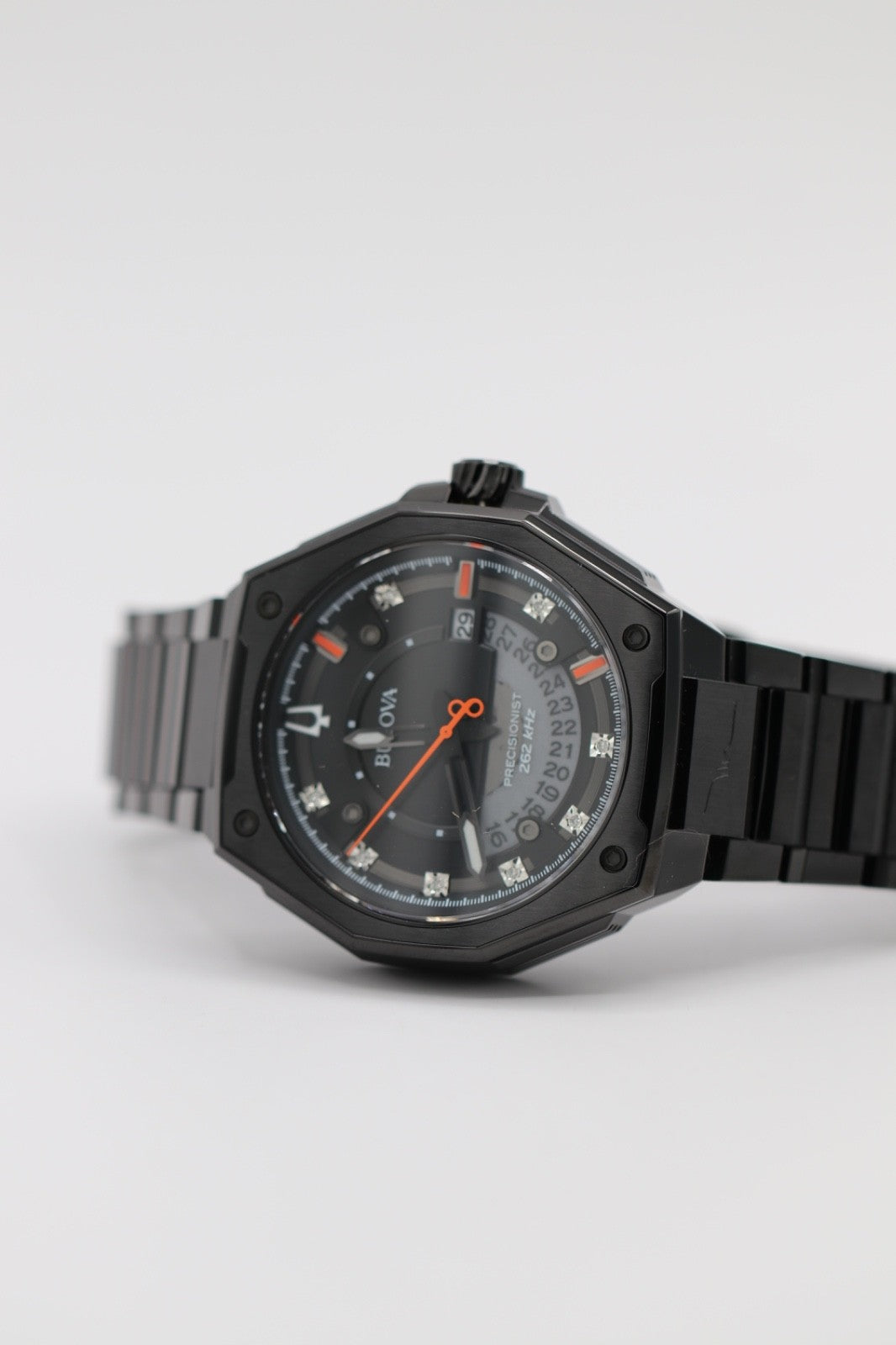 Bulova Men's Series X Quartz Calendar HPQ Precisionist Black Watch 45 MM 98D183