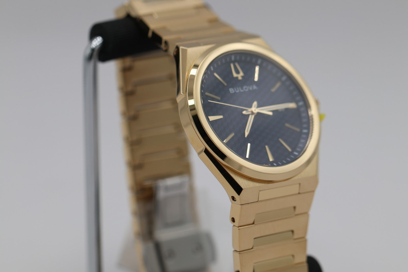 Bulova - Gold Blue Dial Classic SS Men's Quartz Watch - 97B233 - MSRP $425