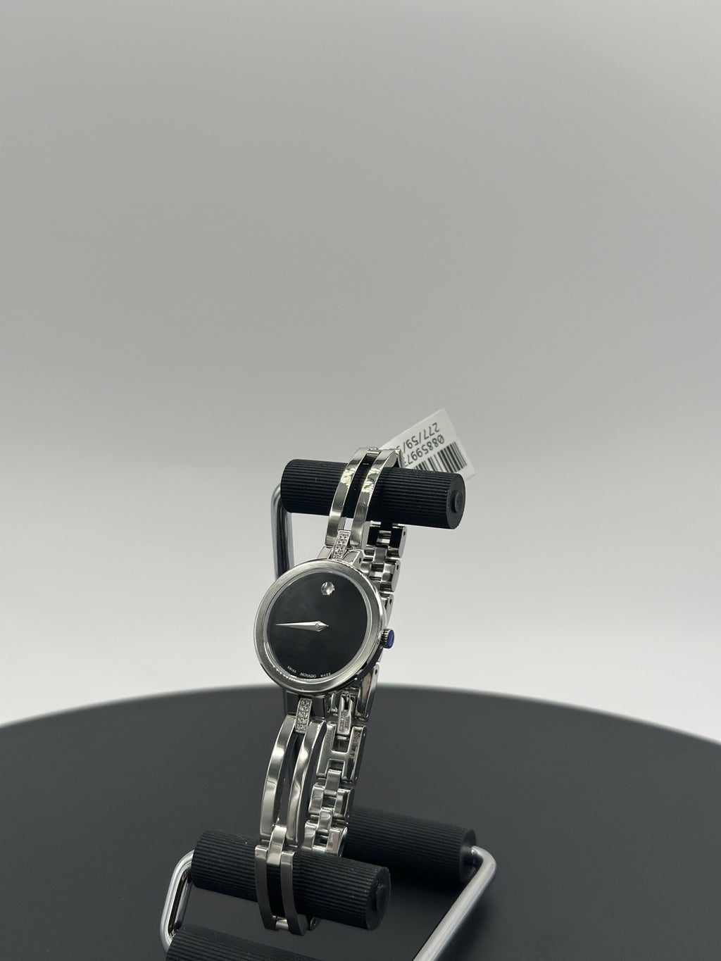 Movado 0607471 Esperanza Black Museum Dial w/Concave Dot Diamond Women's Watch