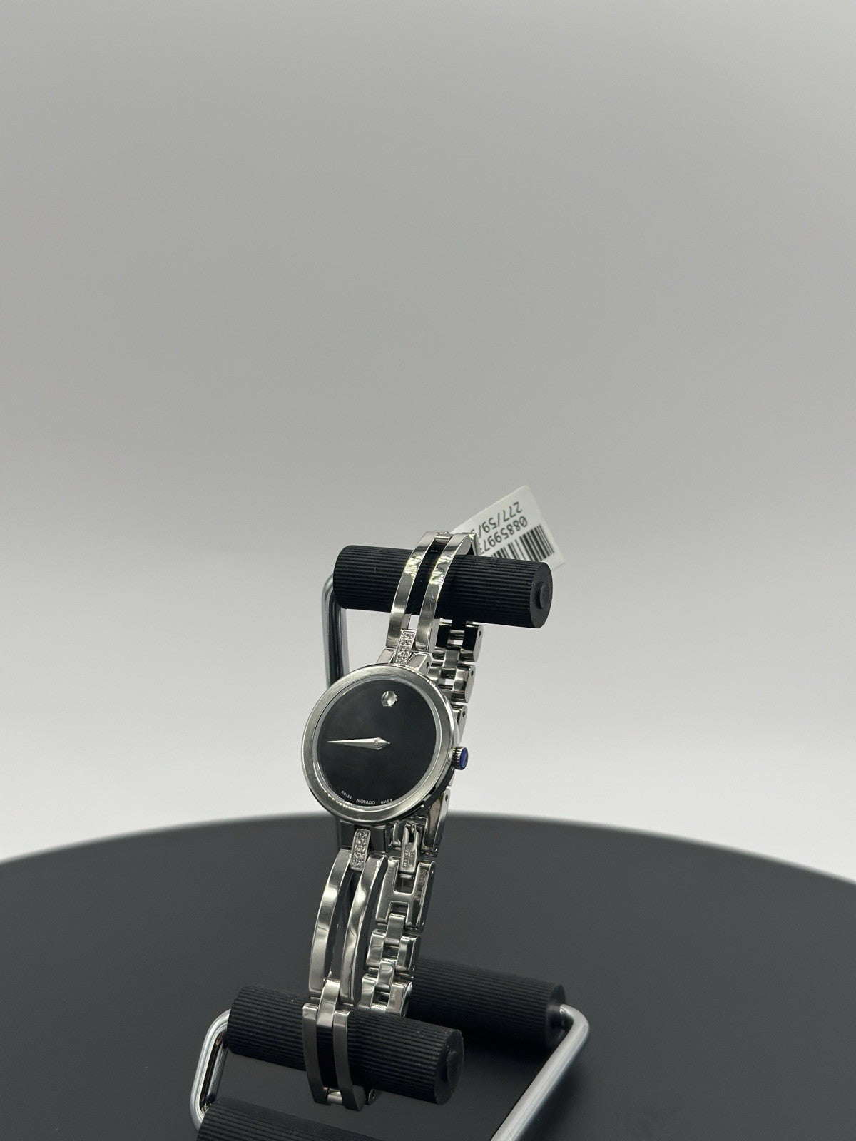 Movado 0607471 Esperanza Black Museum Dial w/Concave Dot Diamond Women's Watch