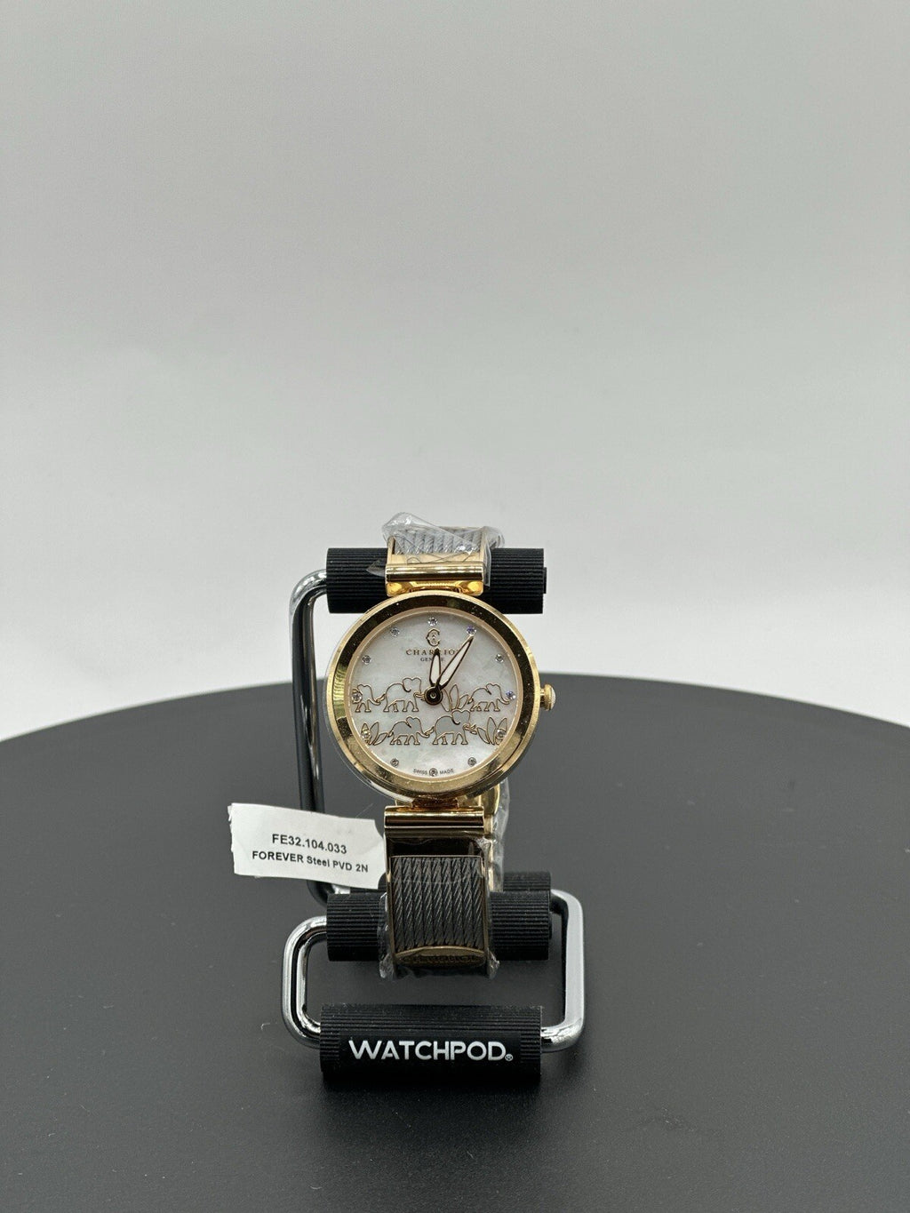 Charriol Forever Elephant FE32.104.033 Women's 32mm Two-Tone Swiss Watch/ NEW WT