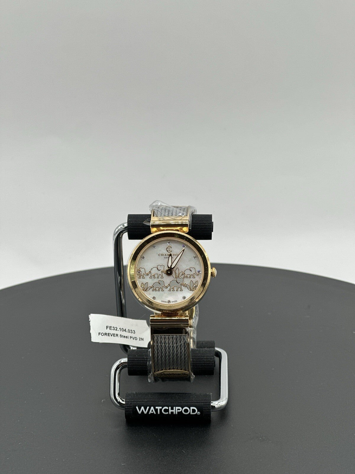 Charriol Forever Elephant FE32.104.033 Women's 32mm Two-Tone Swiss Watch/ NEW WT