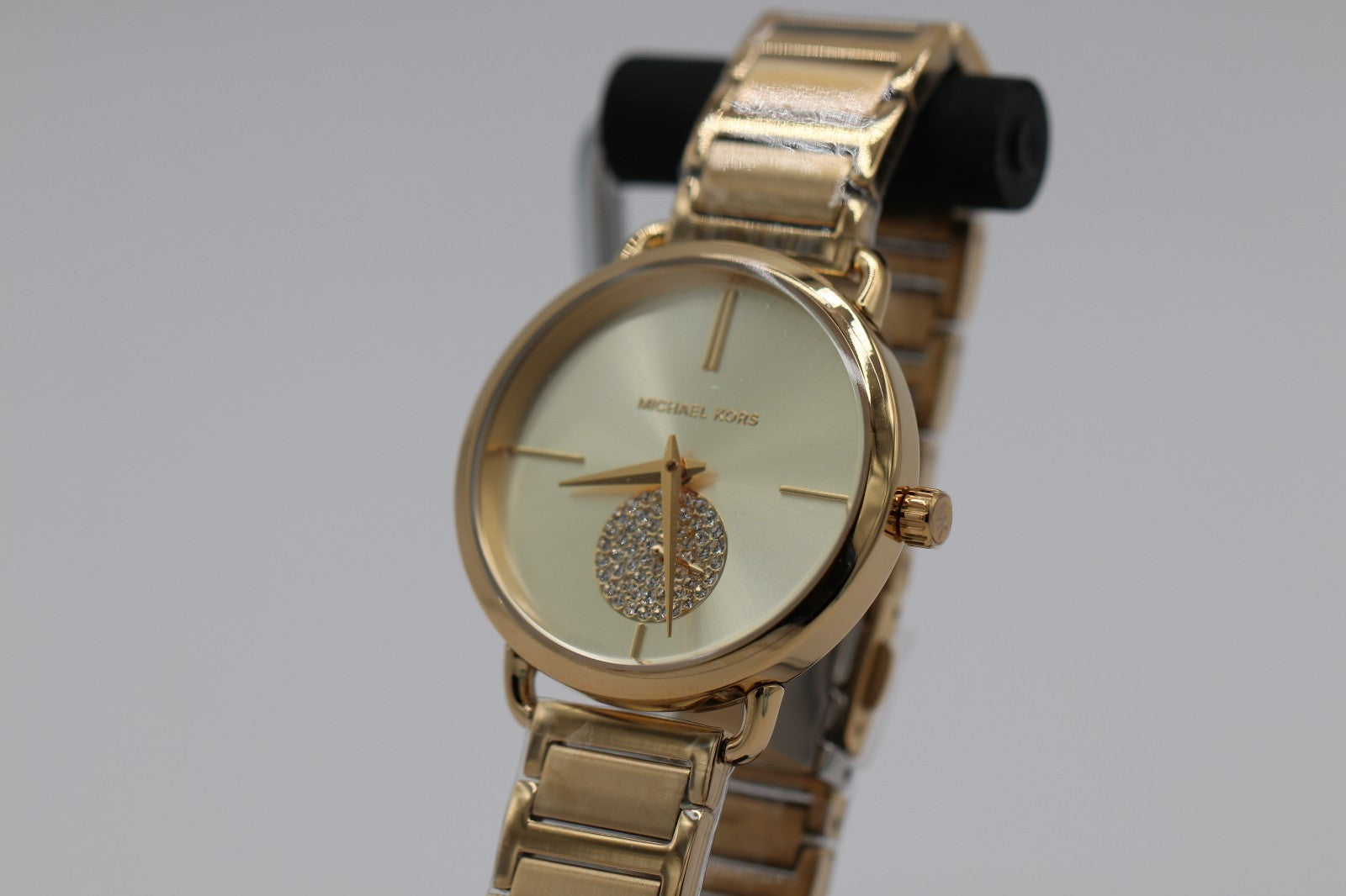 Womens Wristwatch MICHAEL KORS PORTIA MK3639 Stainless Steel Golden Swarovski