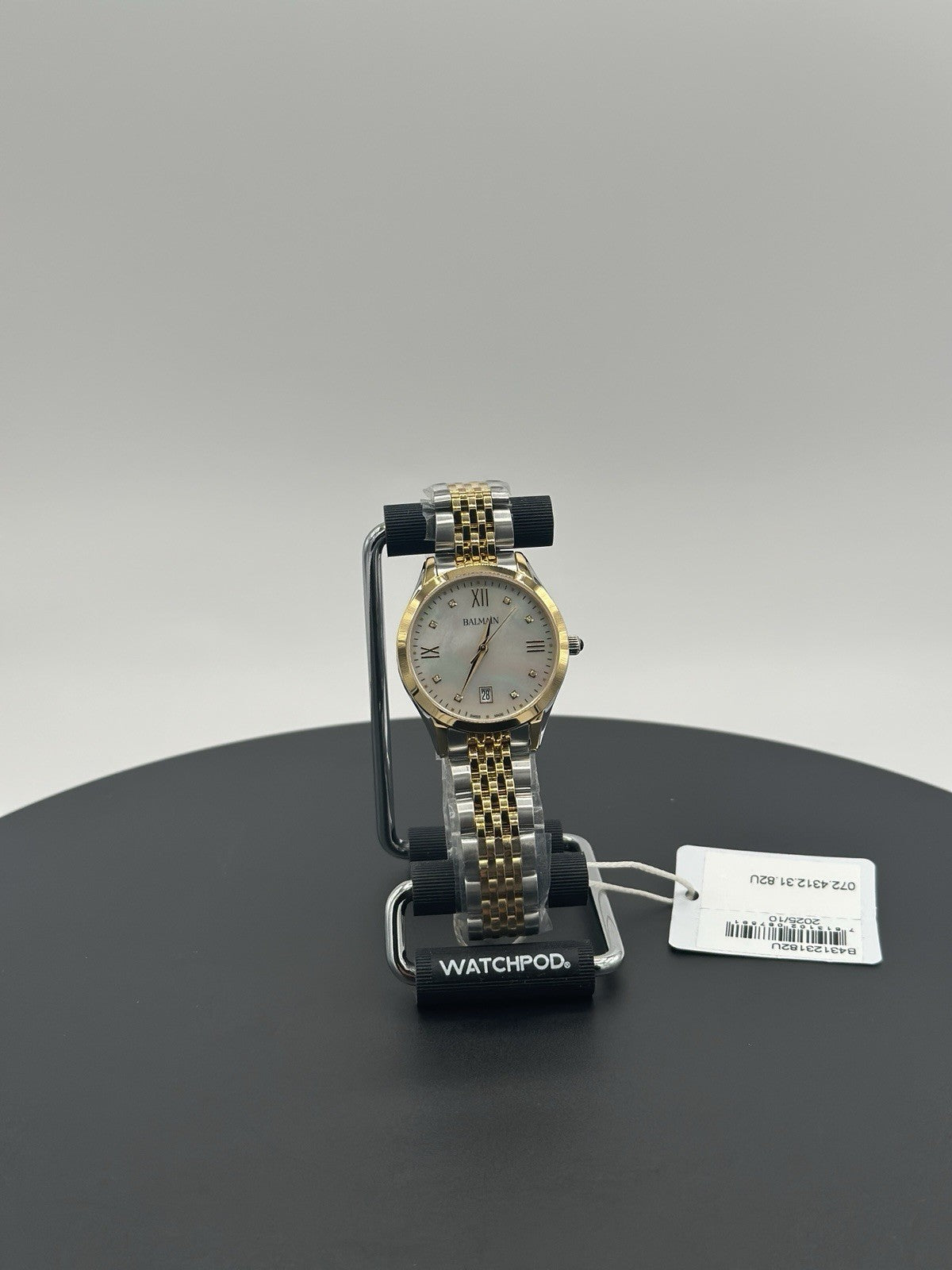 NEW Balmain B43123182 Swiss Classic R Diamond 2-Tone Stainless Bracelet Watch