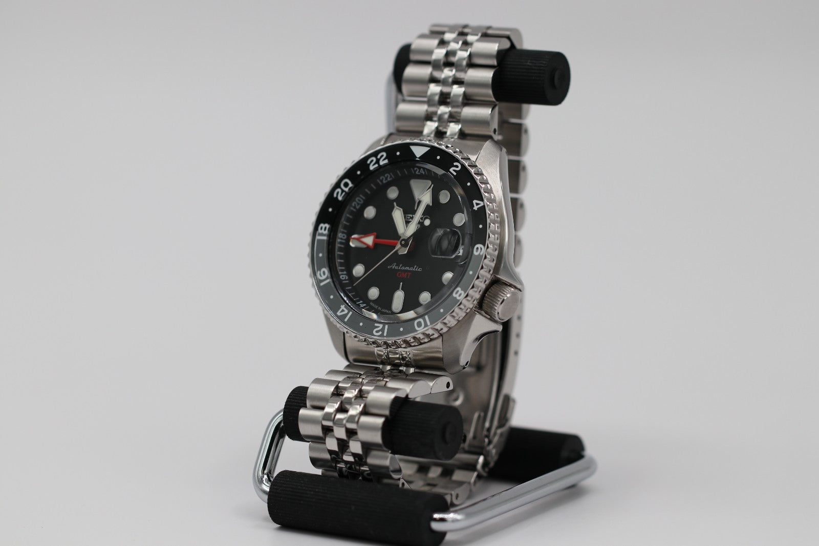 Seiko 5 Five Sports SSK001 SKX GMT Automatic Watch 100m Black Dial SSK001K1