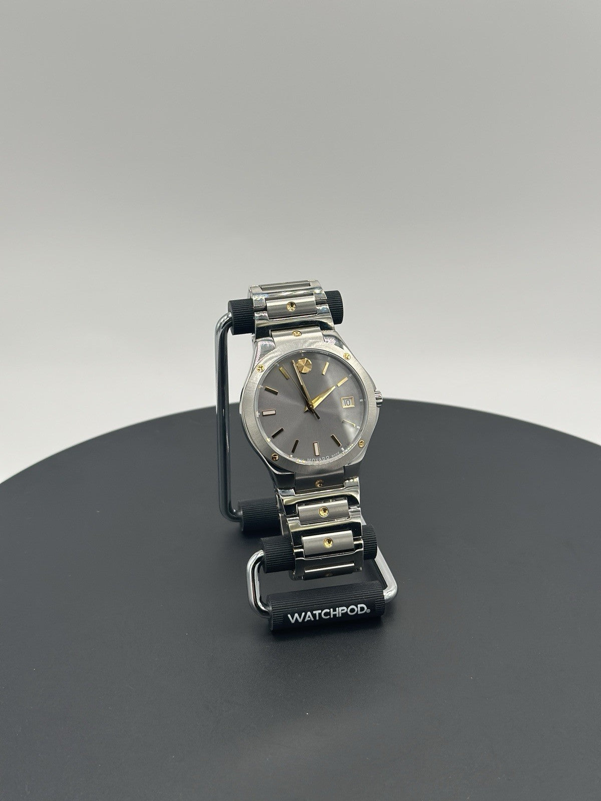 Movado S.e. Series 41mm White Sapphire Crystal Case with Silver Stainless Steel