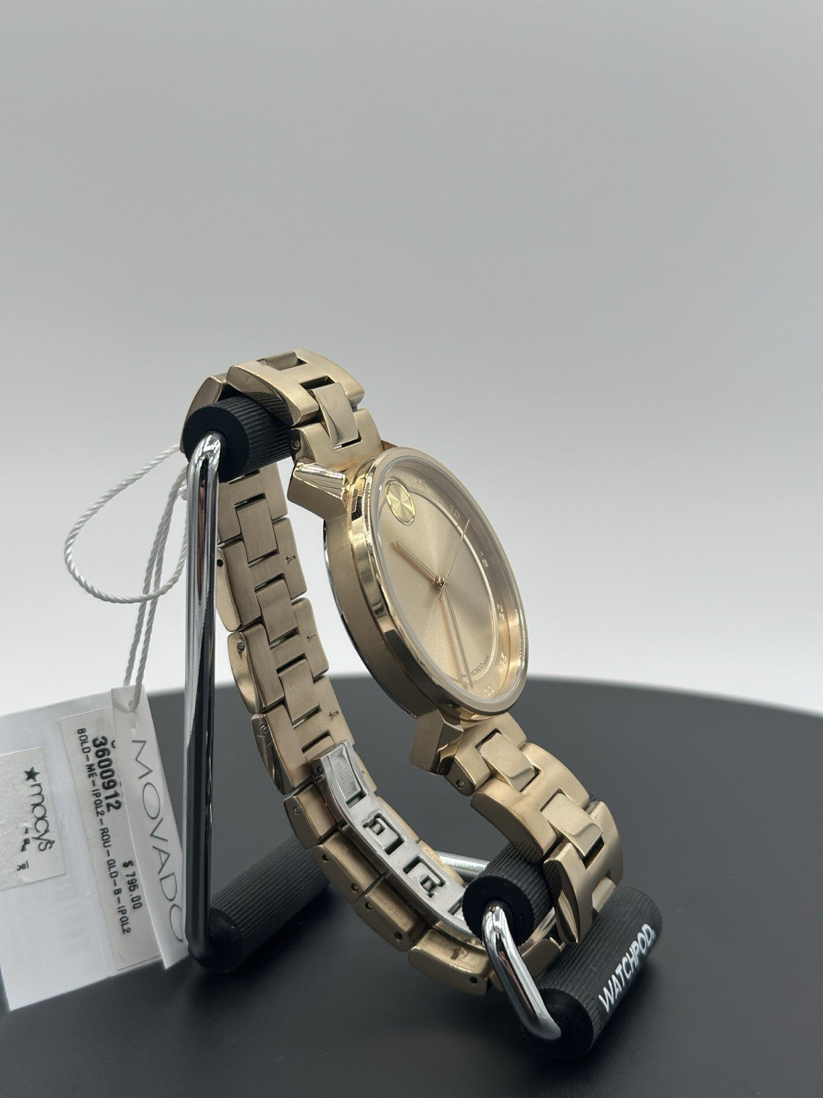 Movado 3600912 Men's New Bold Access Gold-Tone Dial Quartz Watch