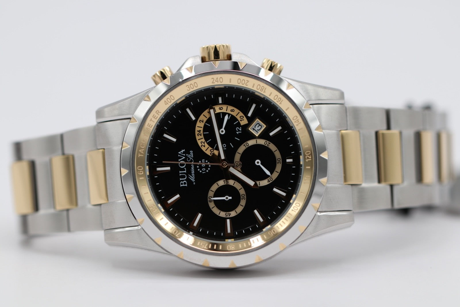 Bulova Mens Watch Marine Star 98B433 Two-Tone Stainless Steel Quartz Analog