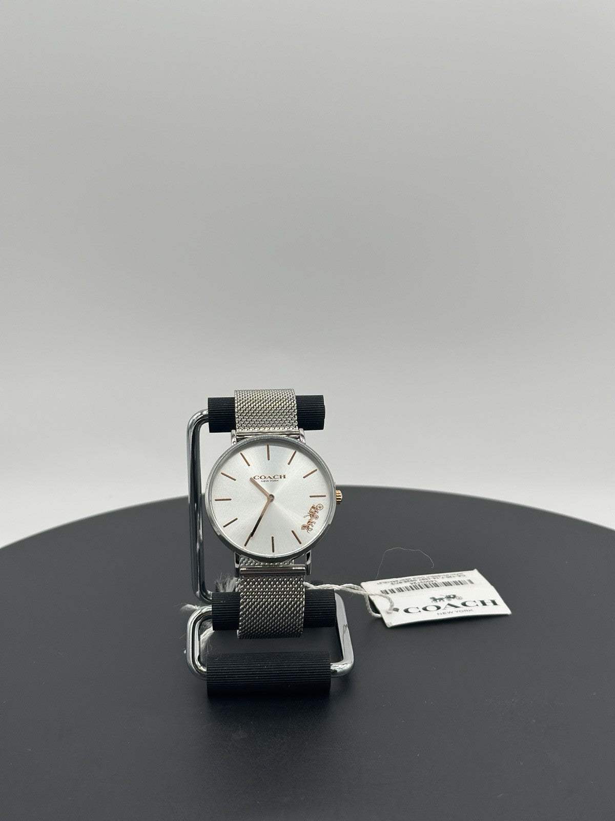 Coach Women's Watch 14503124 Quartz Perry Silver Dial Mesh Stainless Steel 36mm