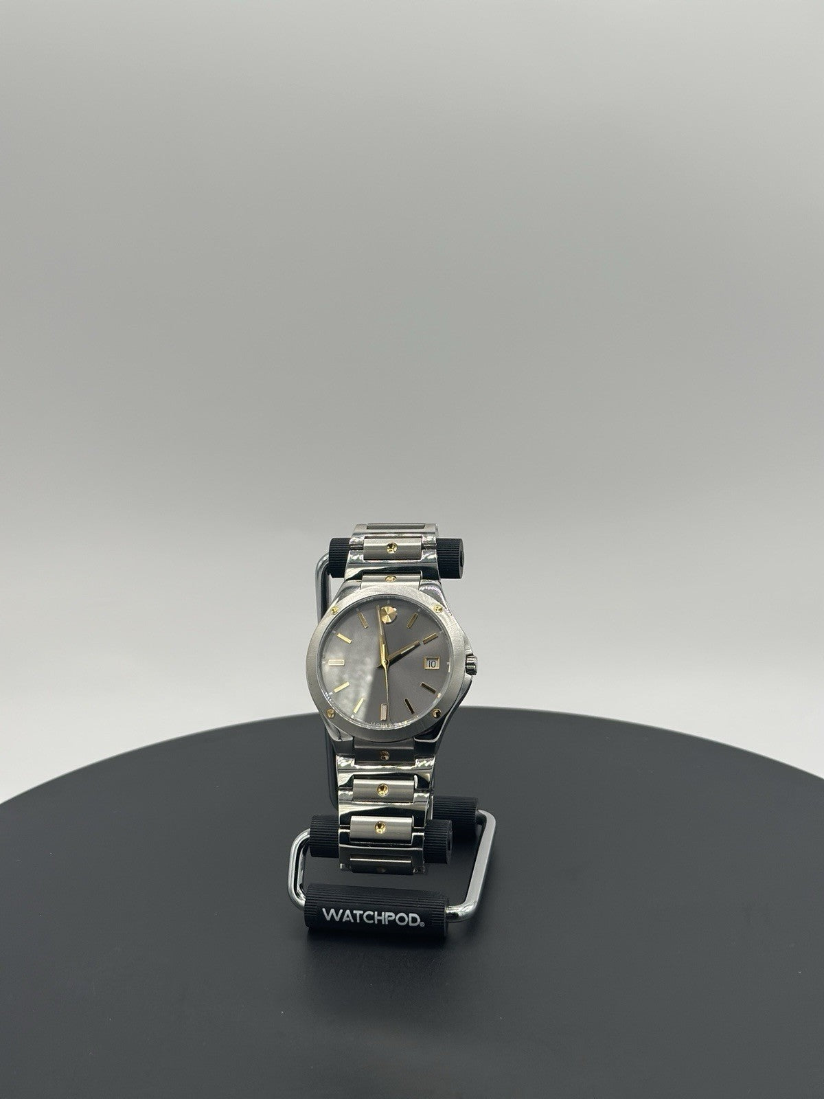 Movado S.e. Series 41mm White Sapphire Crystal Case with Silver Stainless Steel