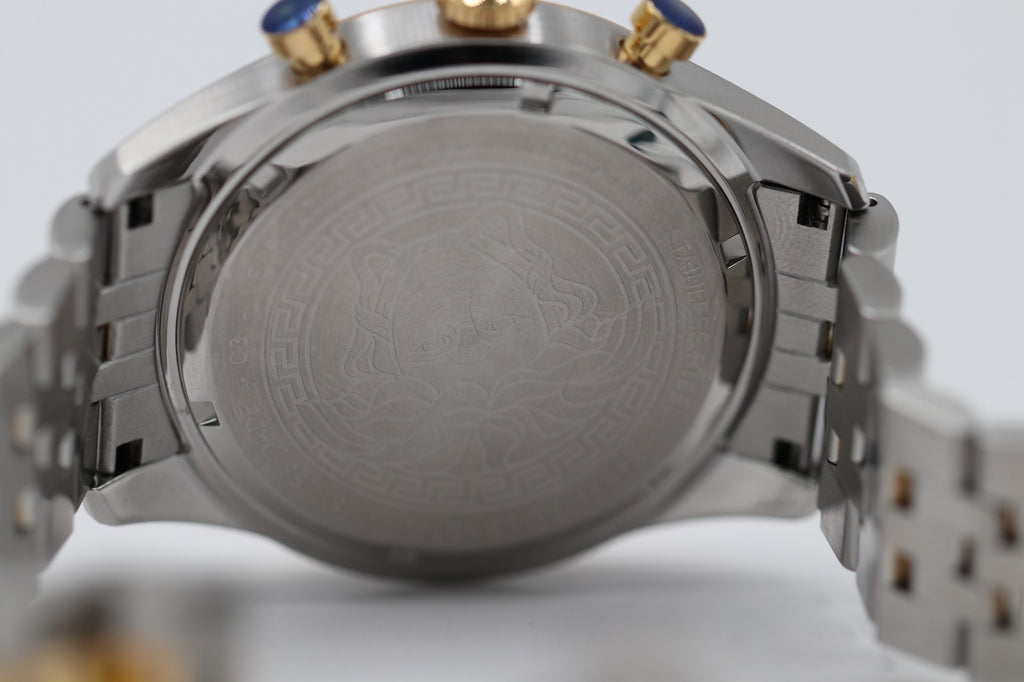 Versace Chrono Master Quartz Watch, PVD Gold, Green, 44 mm VE8R00524