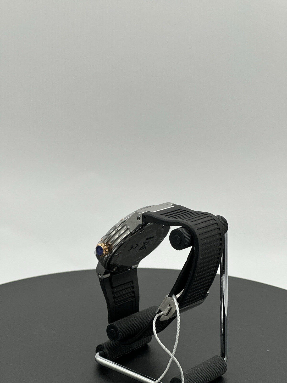 Salvatore Ferragamo F-80 44 mm Silver Stainless Steel with Black Rubber $1,195