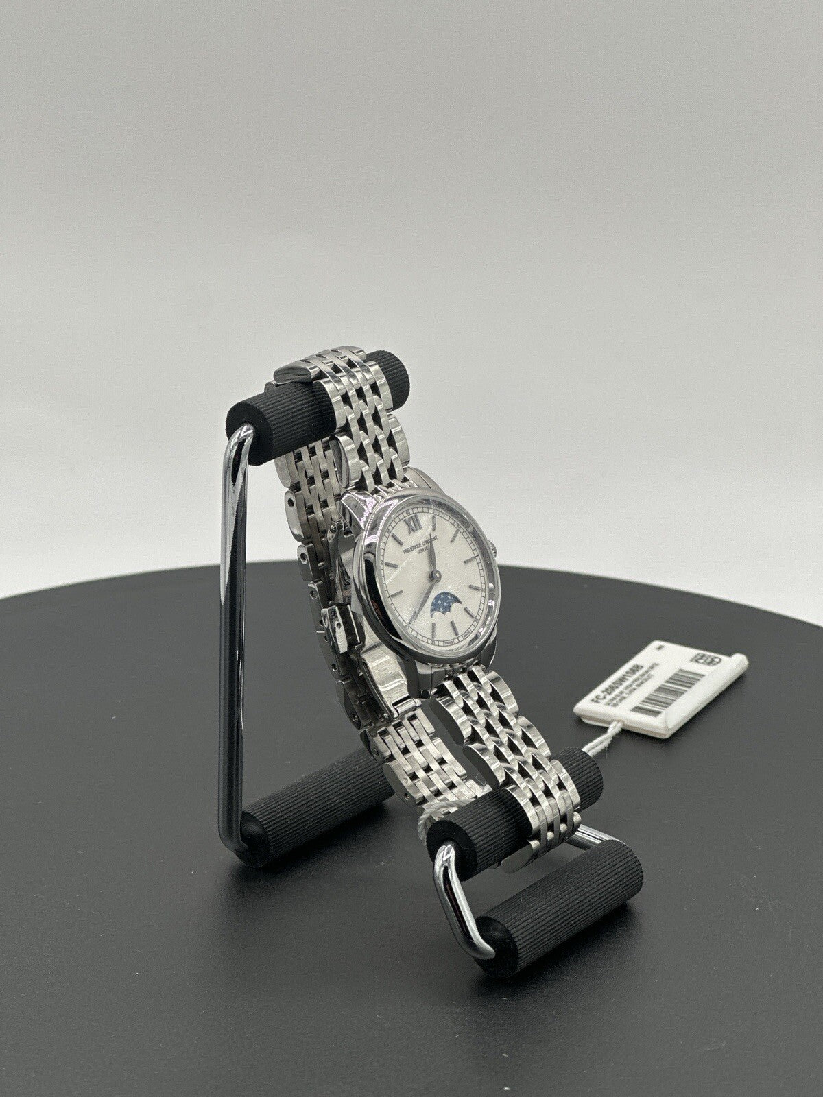 Frederique Constant Slimline Moonphase Stainless Steel Swiss Watch-FC 206W1S6B