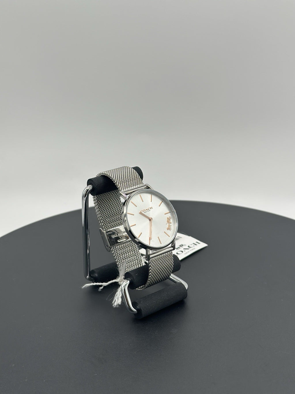 Coach Women's Watch 14503124 Quartz Perry Silver Dial Mesh Stainless Steel 36mm