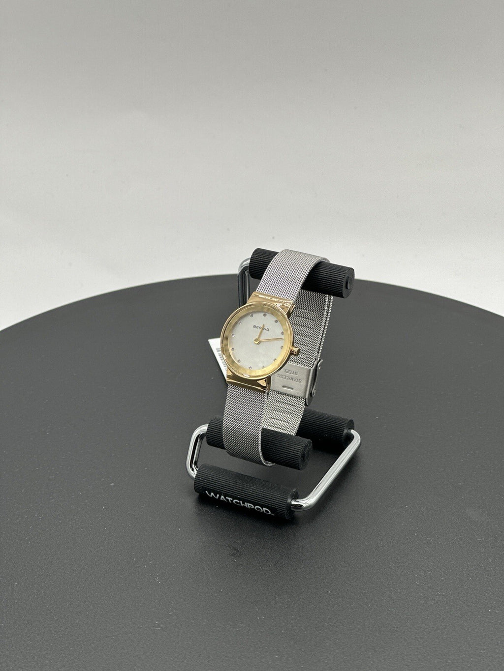 Bering Time Classic Ladies Gold-Plated Mesh Watch 10126-001 (Women's)