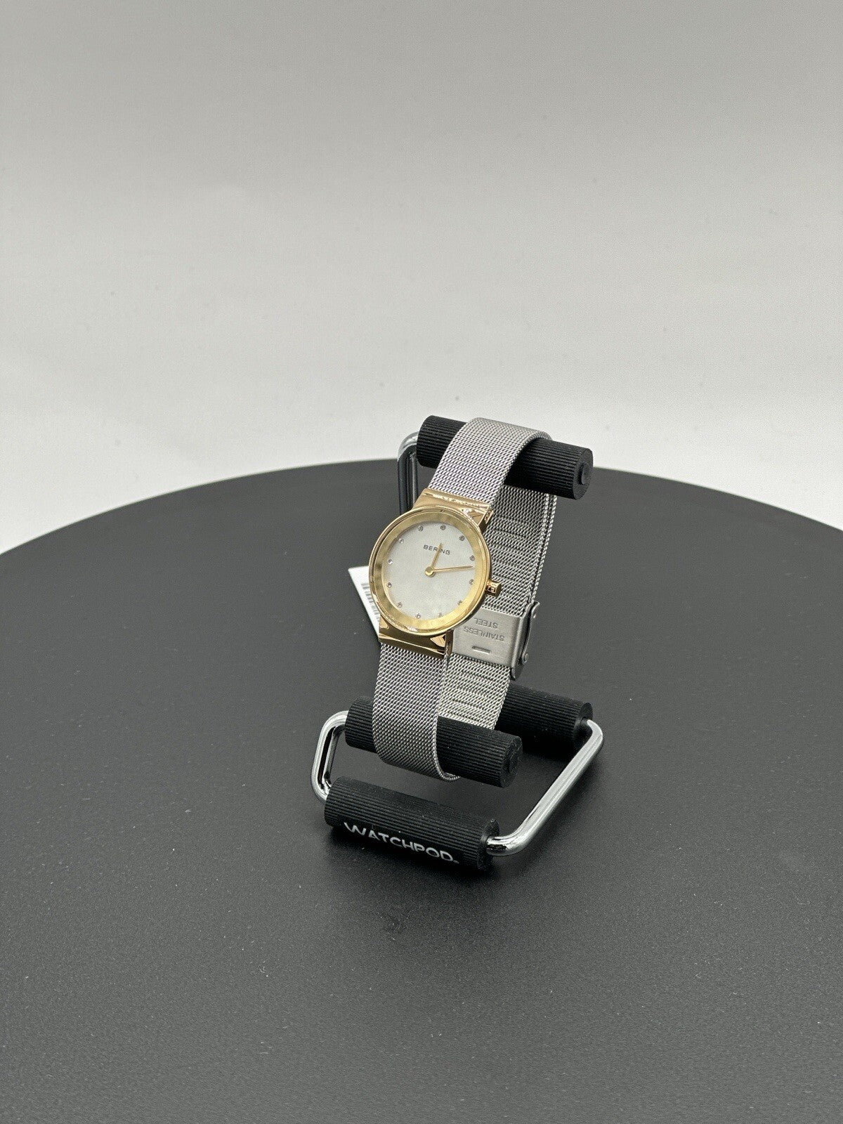 Bering Time Classic Ladies Gold-Plated Mesh Watch 10126-001 (Women's)