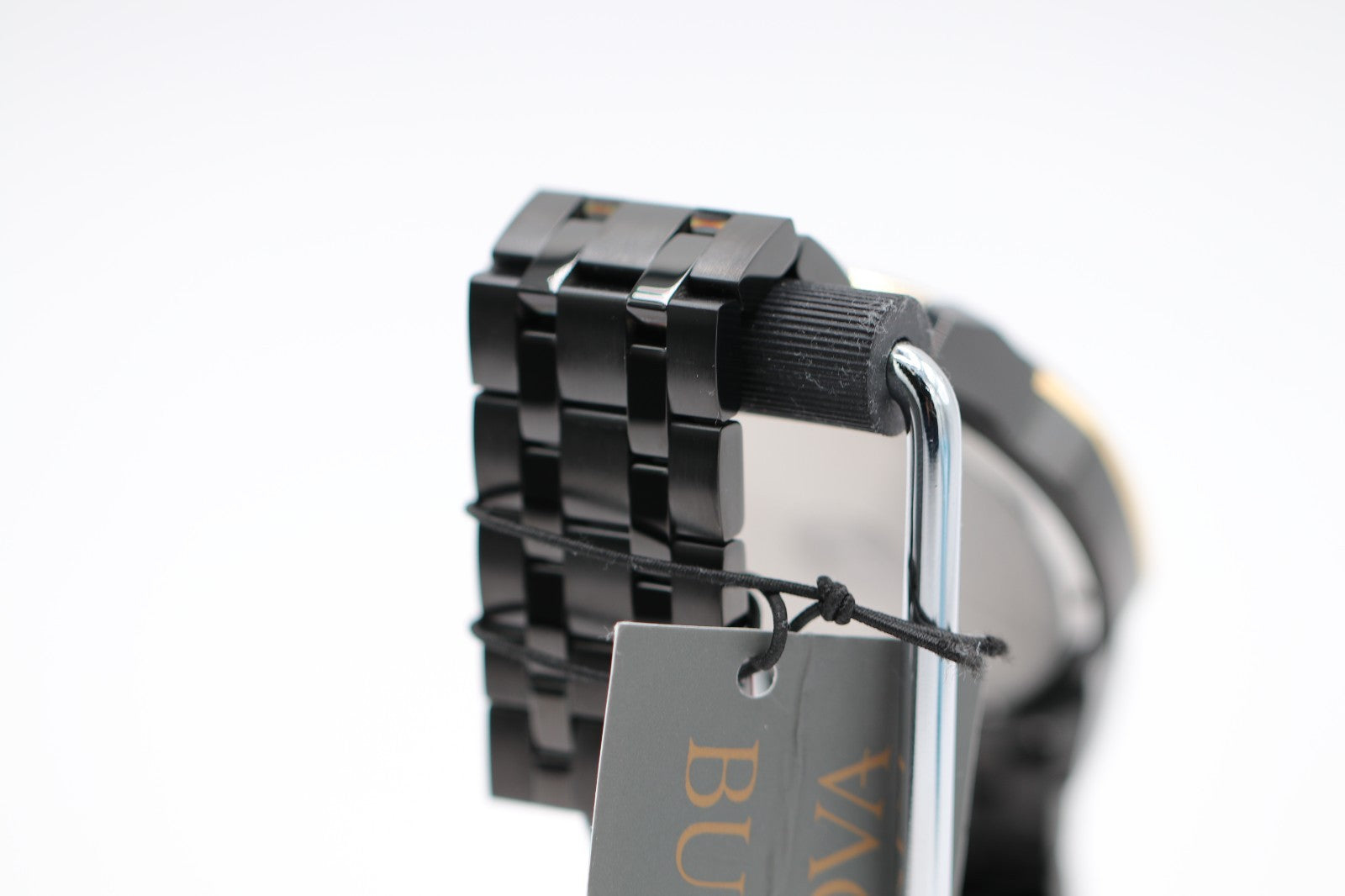 Bulova Marine Star Quartz Diamond Black Stainless Steel Men's Watch 98D176