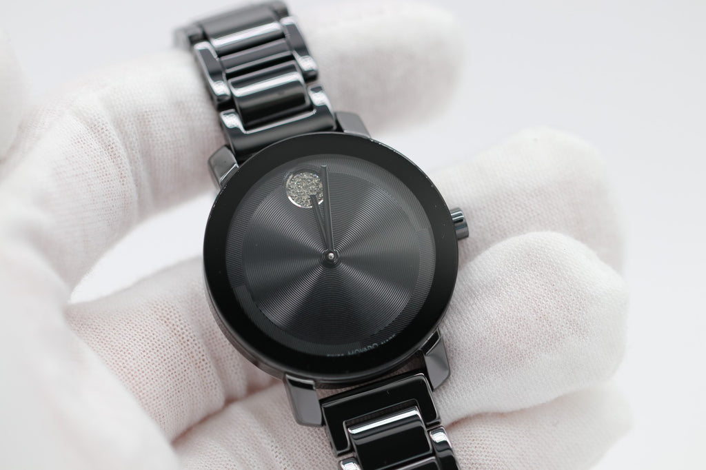 Movado Bold Evolution 2.0 Women's Black Ceramic Quartz Watch 3601235