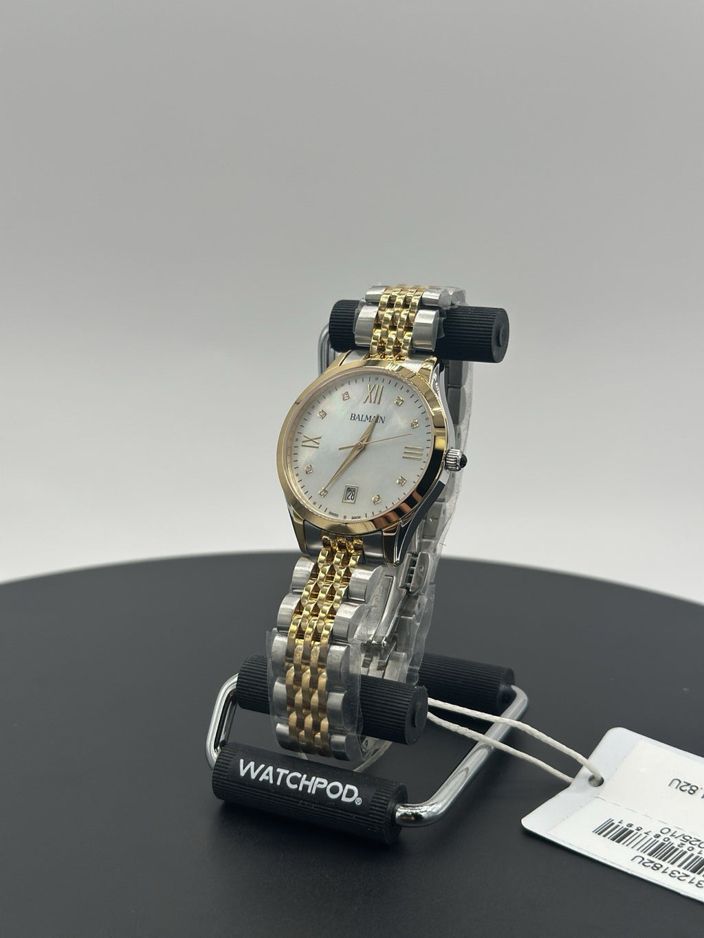 NEW Balmain B43123182 Swiss Classic R Diamond 2-Tone Stainless Bracelet Watch