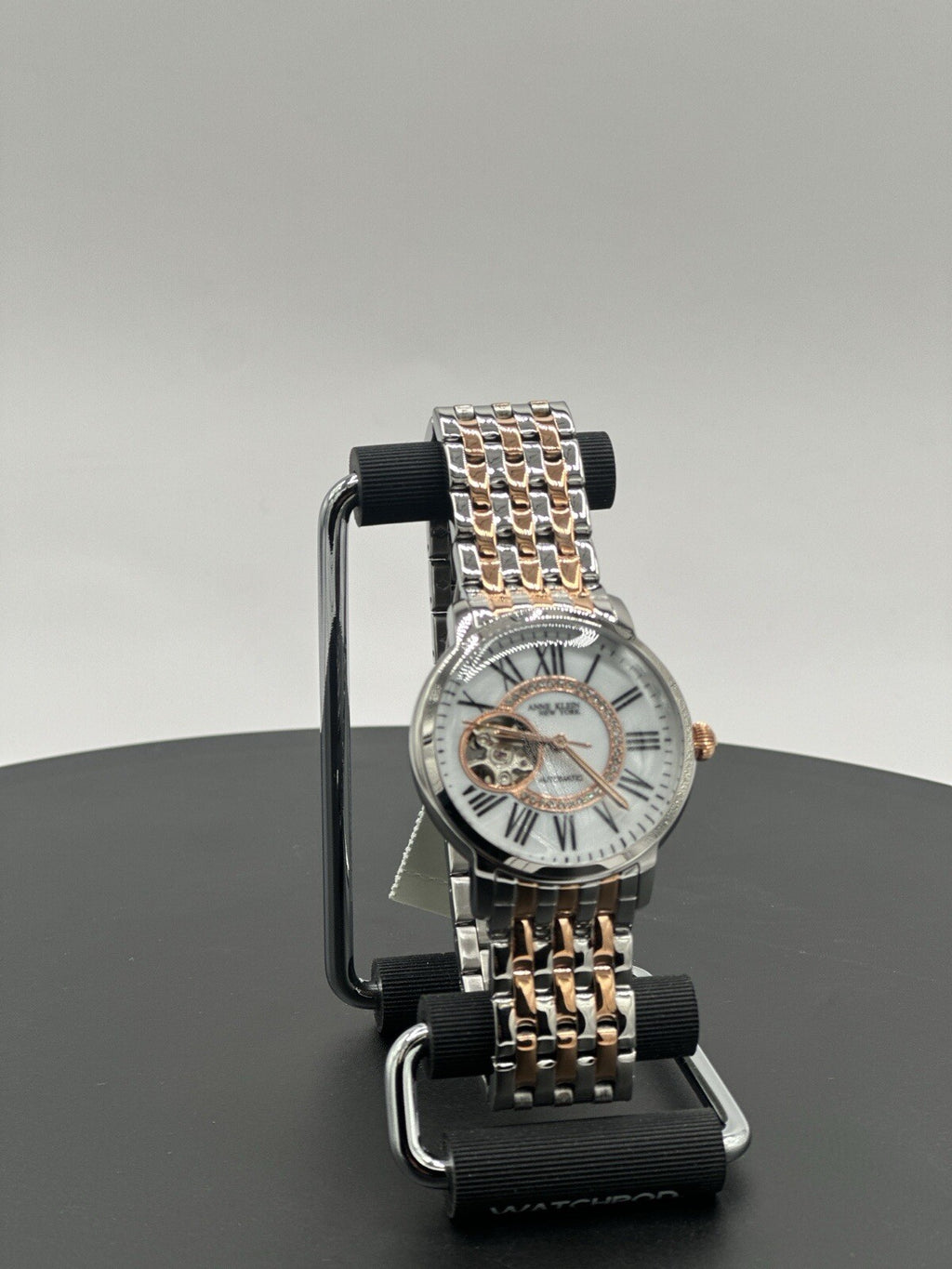 Anne Klein 12/2339MPRT 36 mm Silver Stainless Steel Case with Rose...