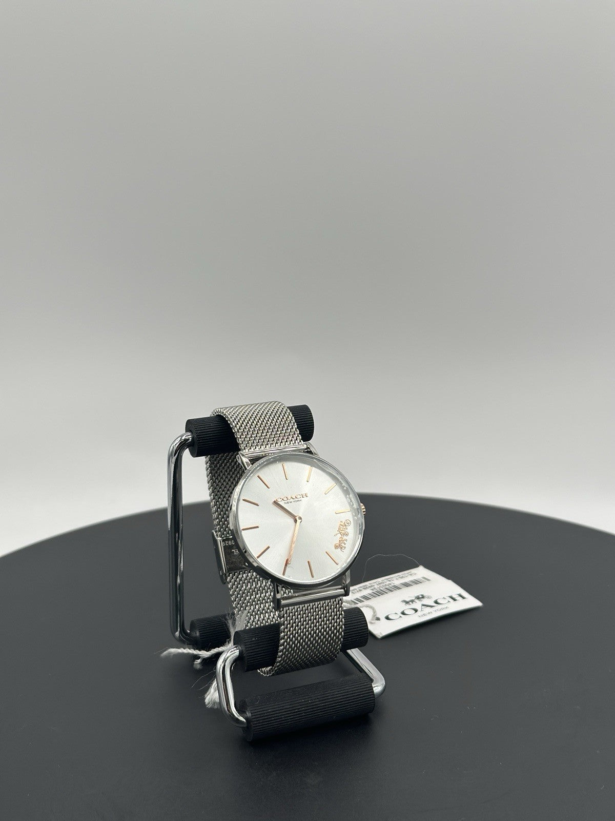 Coach Women's Watch 14503124 Quartz Perry Silver Dial Mesh Stainless Steel 36mm