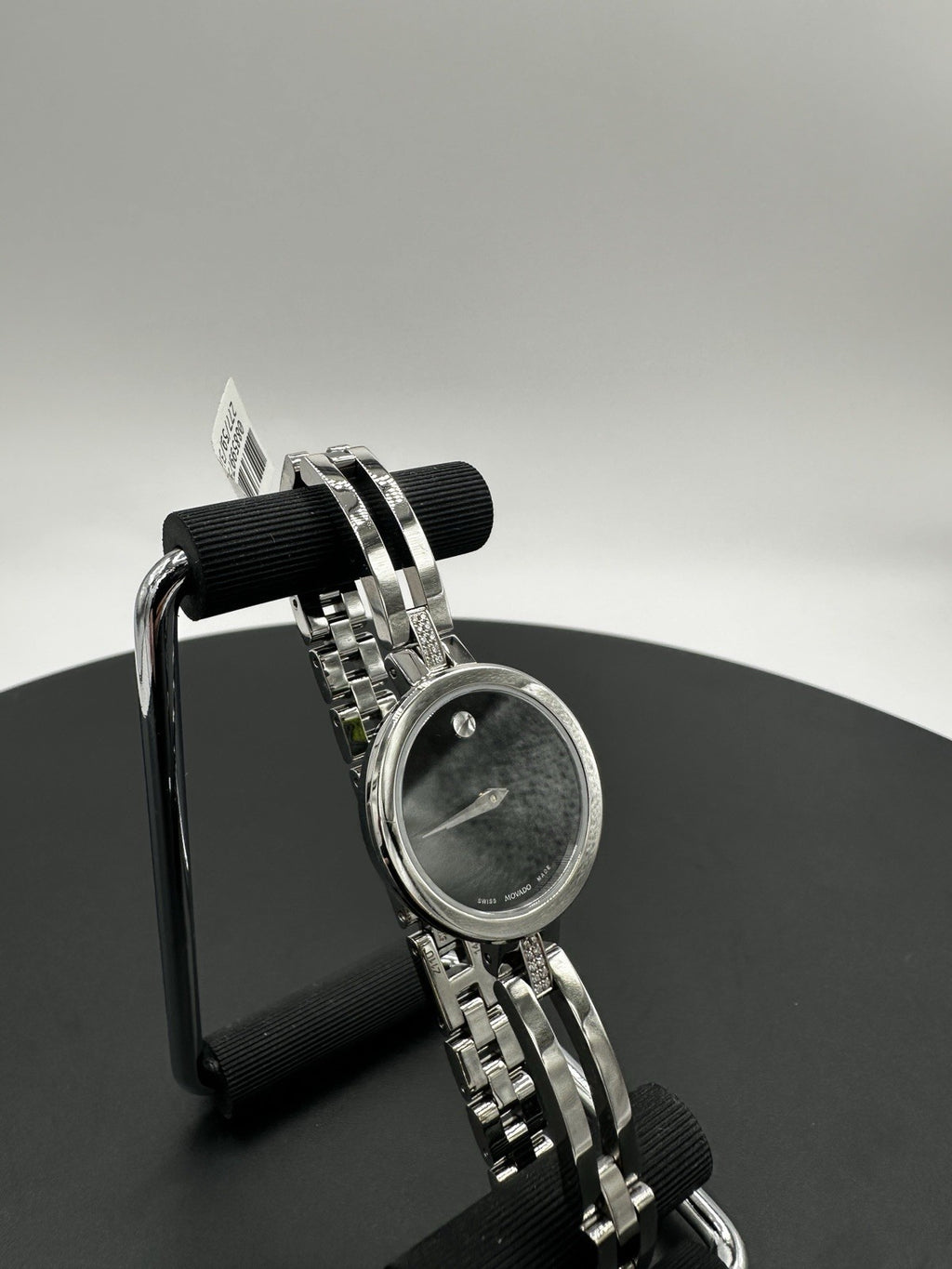 Movado 0607471 Esperanza Black Museum Dial w/Concave Dot Diamond Women's Watch