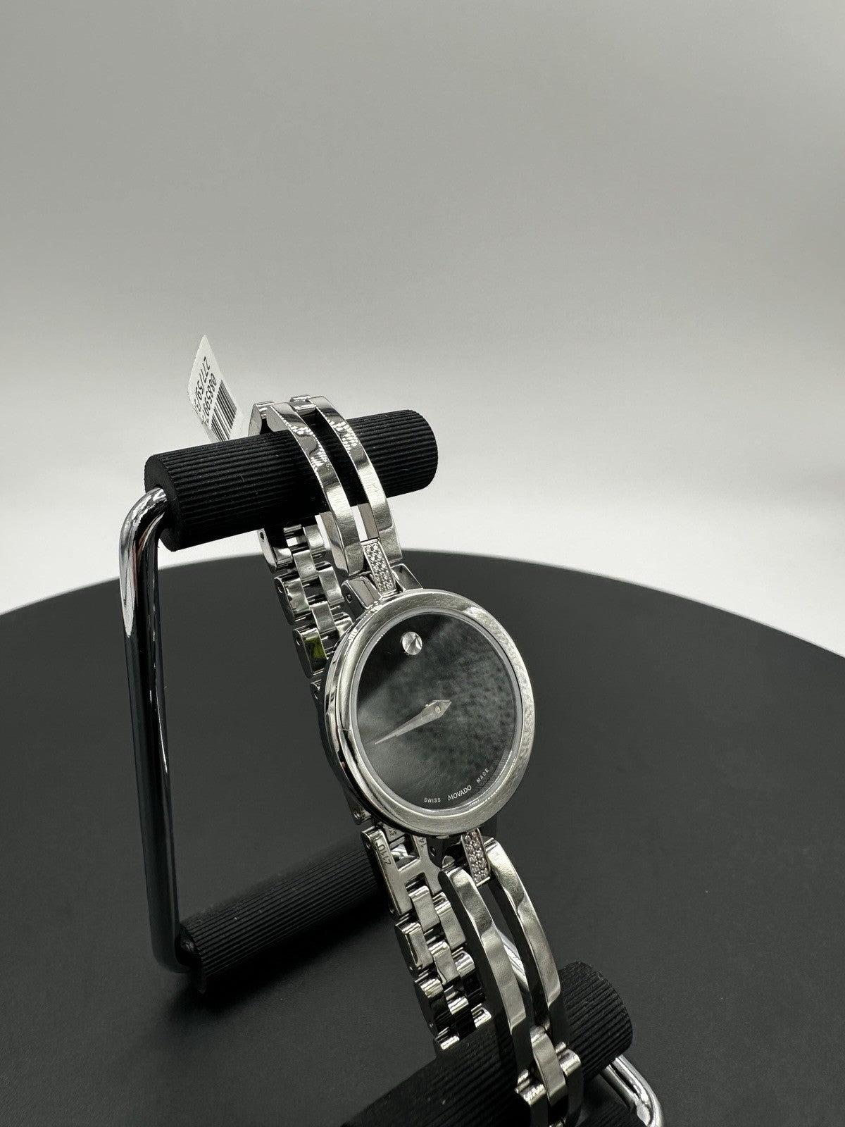 Movado 0607471 Esperanza Black Museum Dial w/Concave Dot Diamond Women's Watch