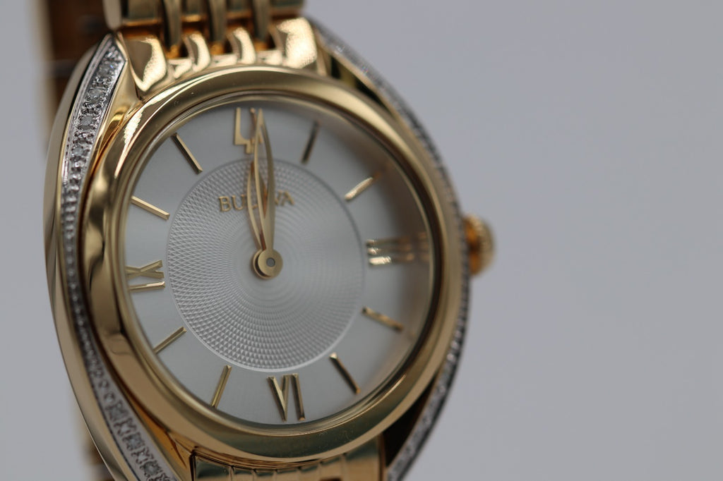 Bulova 98R298 Classic Diamond Stainless Steel Quartz Ladies Watch