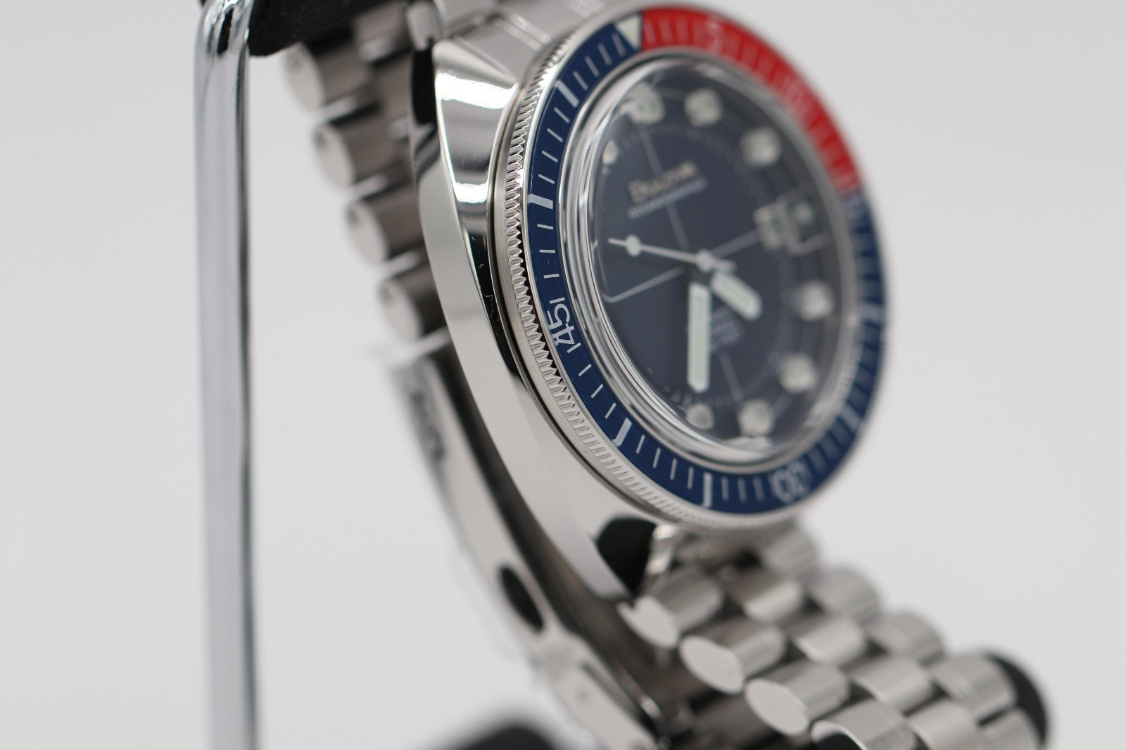 Bulova - Oceanographer, Blue Dial Stainless Men's Automatic Watch 96B477