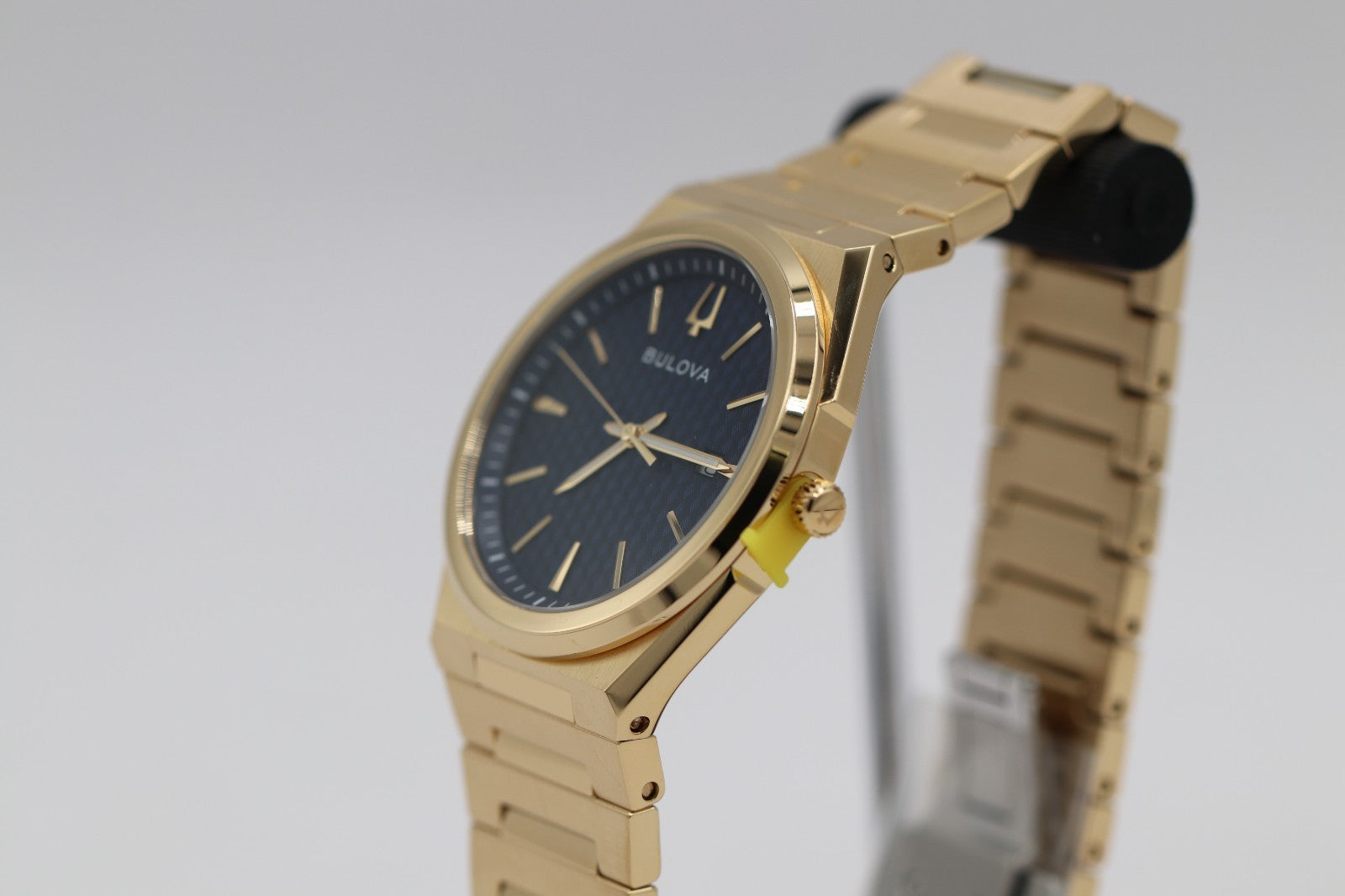 Bulova - Gold Blue Dial Classic SS Men's Quartz Watch - 97B233 - MSRP $425