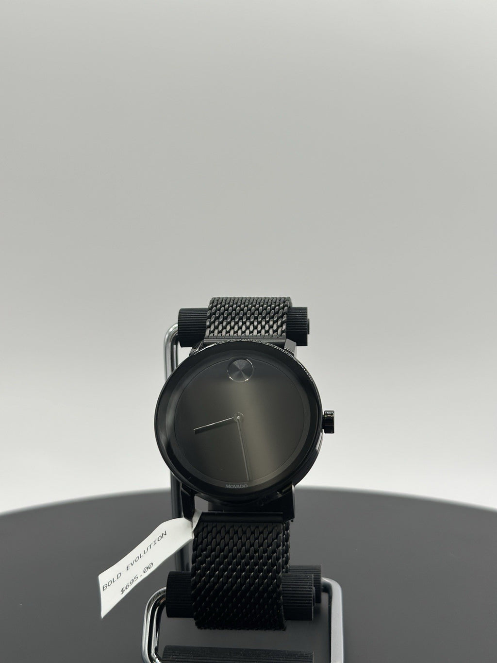 NEW Movado BOLD Evolution Black Ion Plated 40mm Watch Mesh Band 3600792