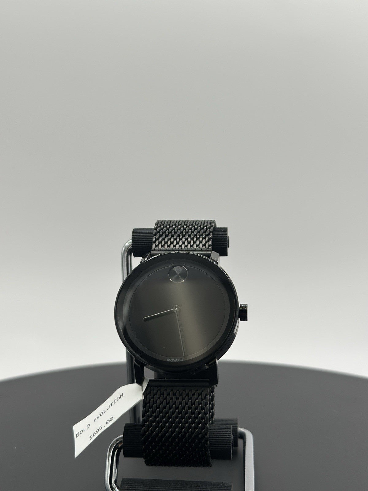 NEW Movado BOLD Evolution Black Ion Plated 40mm Watch Mesh Band 3600792