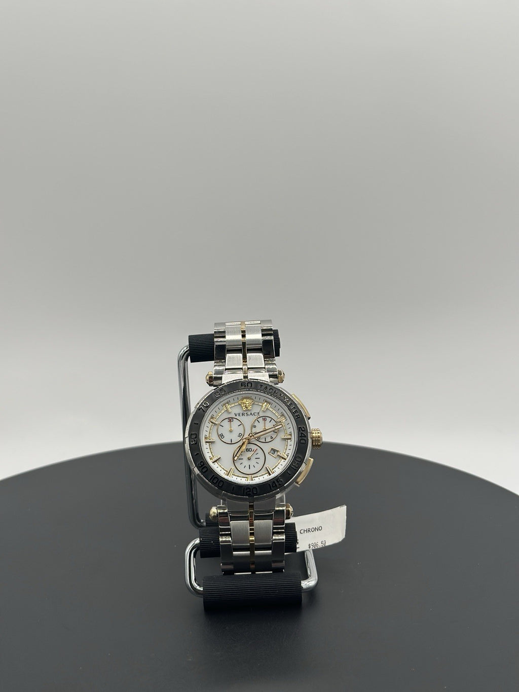 Versace Wristwatch GRECA CHRONO Chronograph Silver dial Stainless steel NEW