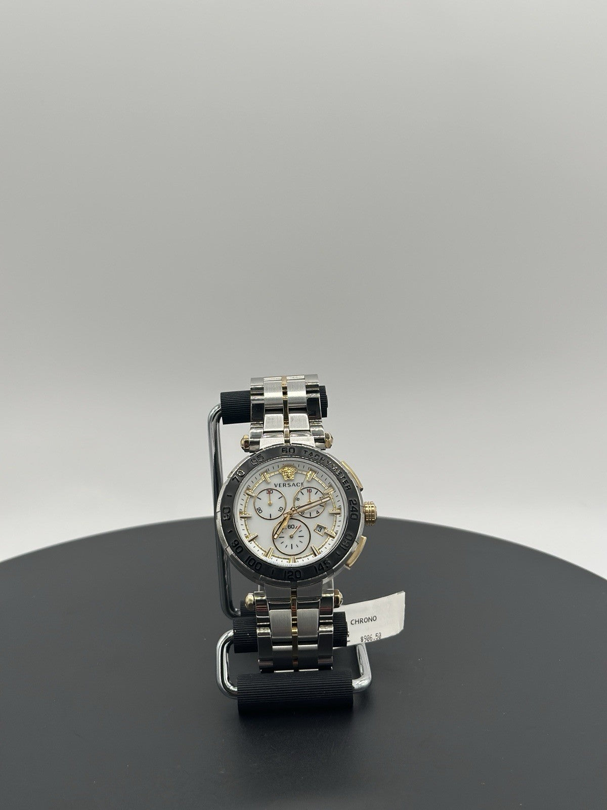 Versace Wristwatch GRECA CHRONO Chronograph Silver dial Stainless steel NEW