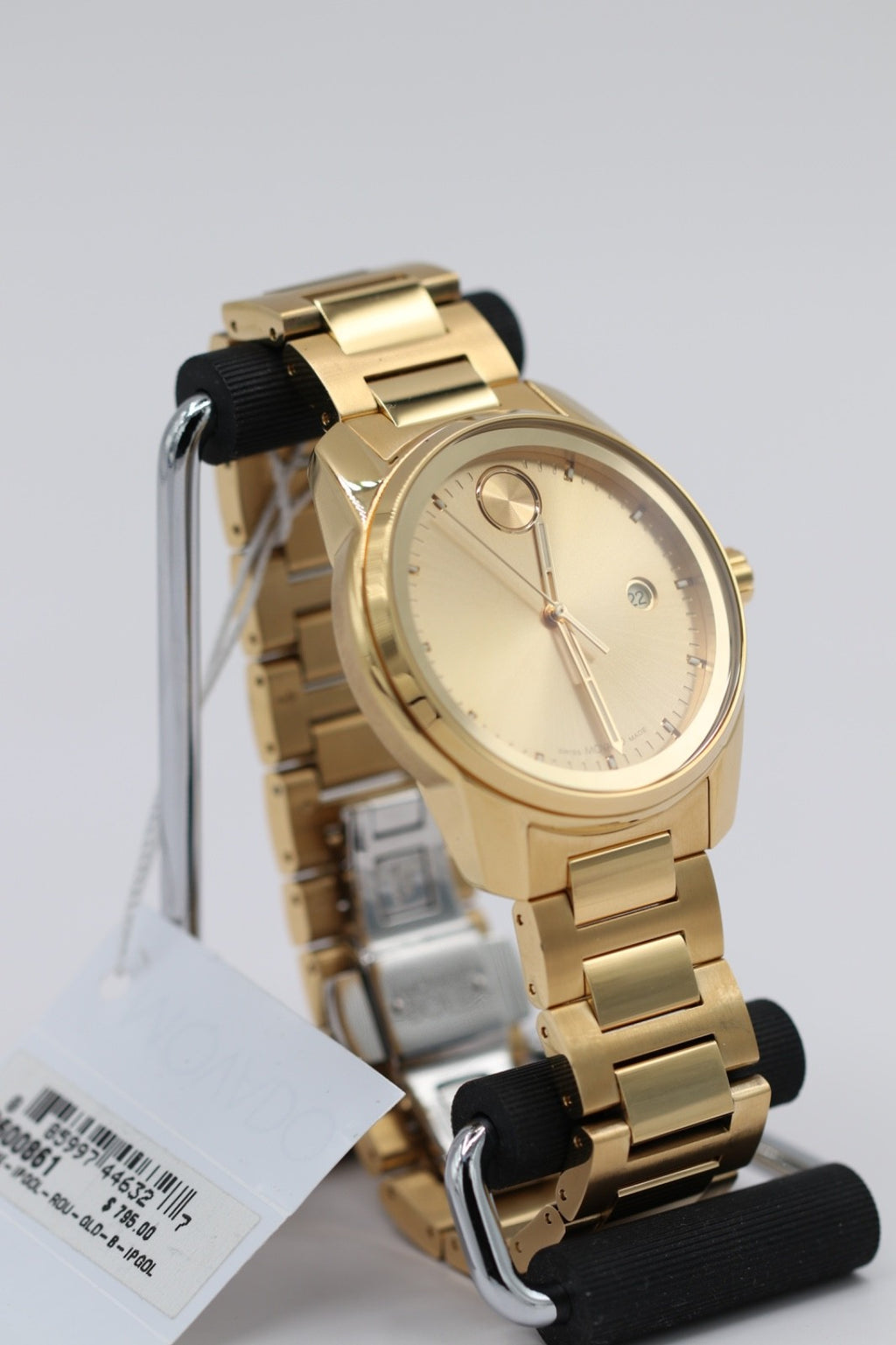 Movado Bold Verso Men's Gold Tone PVD Stainless Steel Quartz Watch 3600861