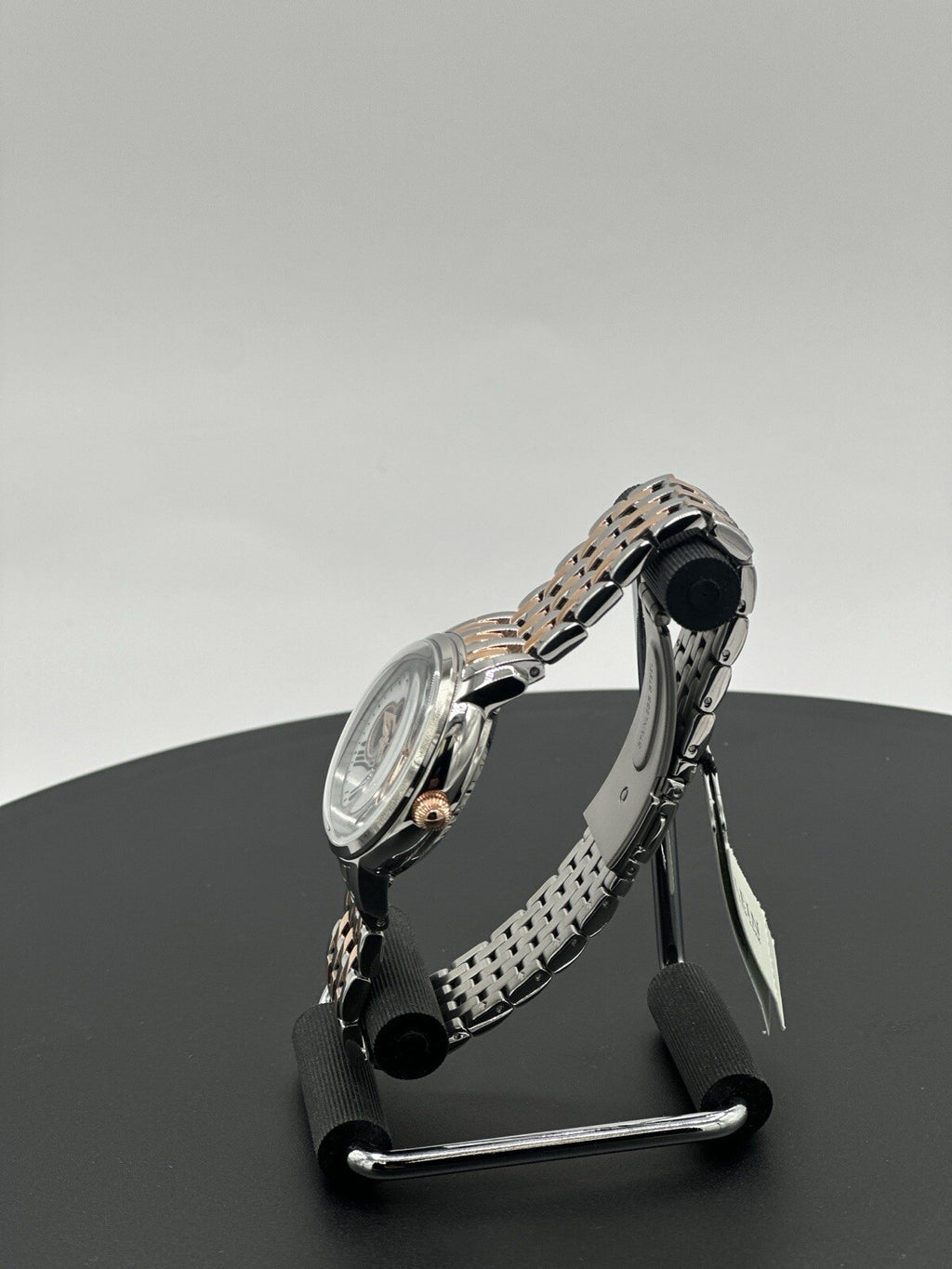 Anne Klein 12/2339MPRT 36 mm Silver Stainless Steel Case with Rose...