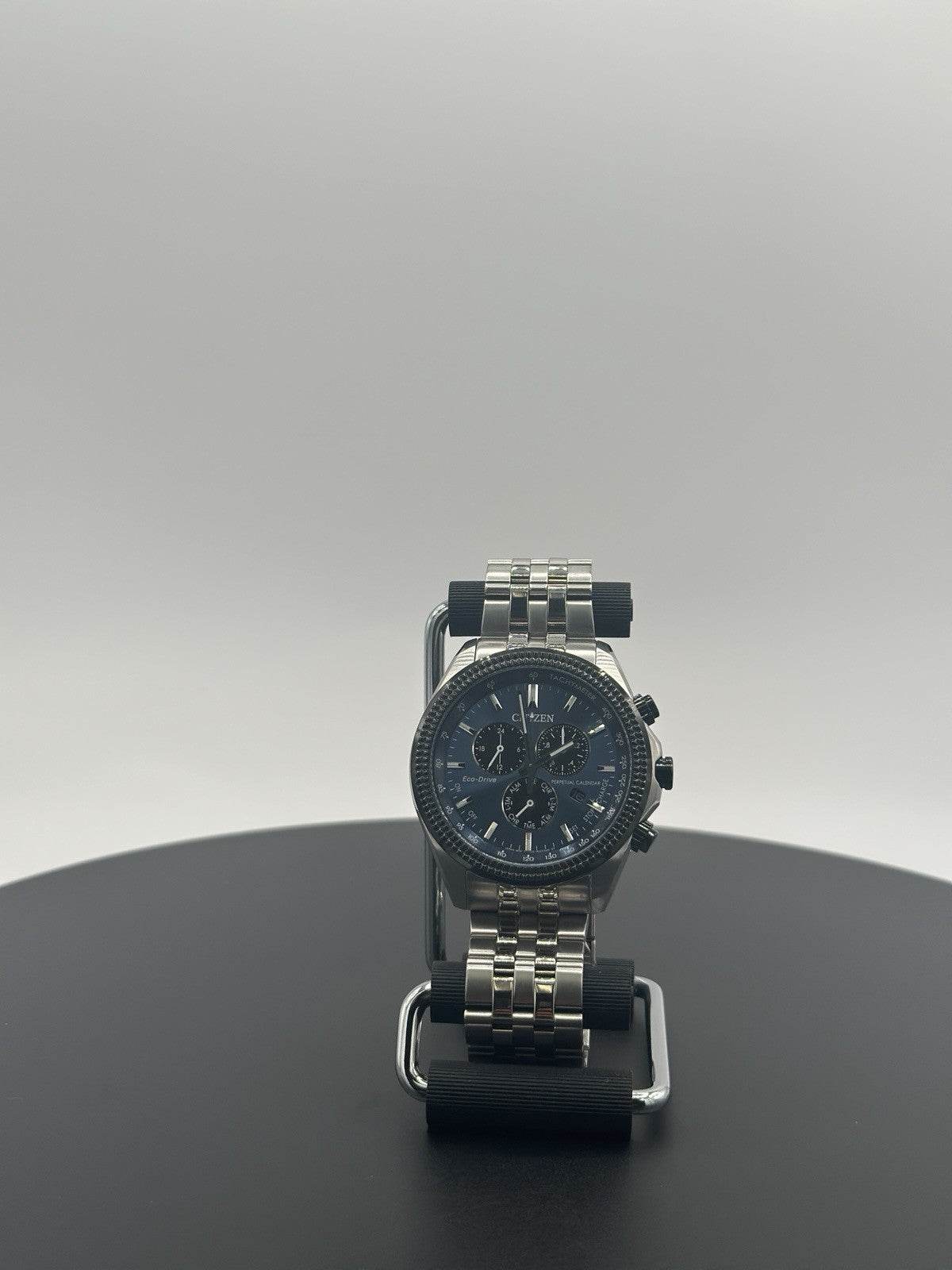 Citizen Brycen Men's Perpetual Calendar Chronograph Blue 44mm Watch BL5568-54L