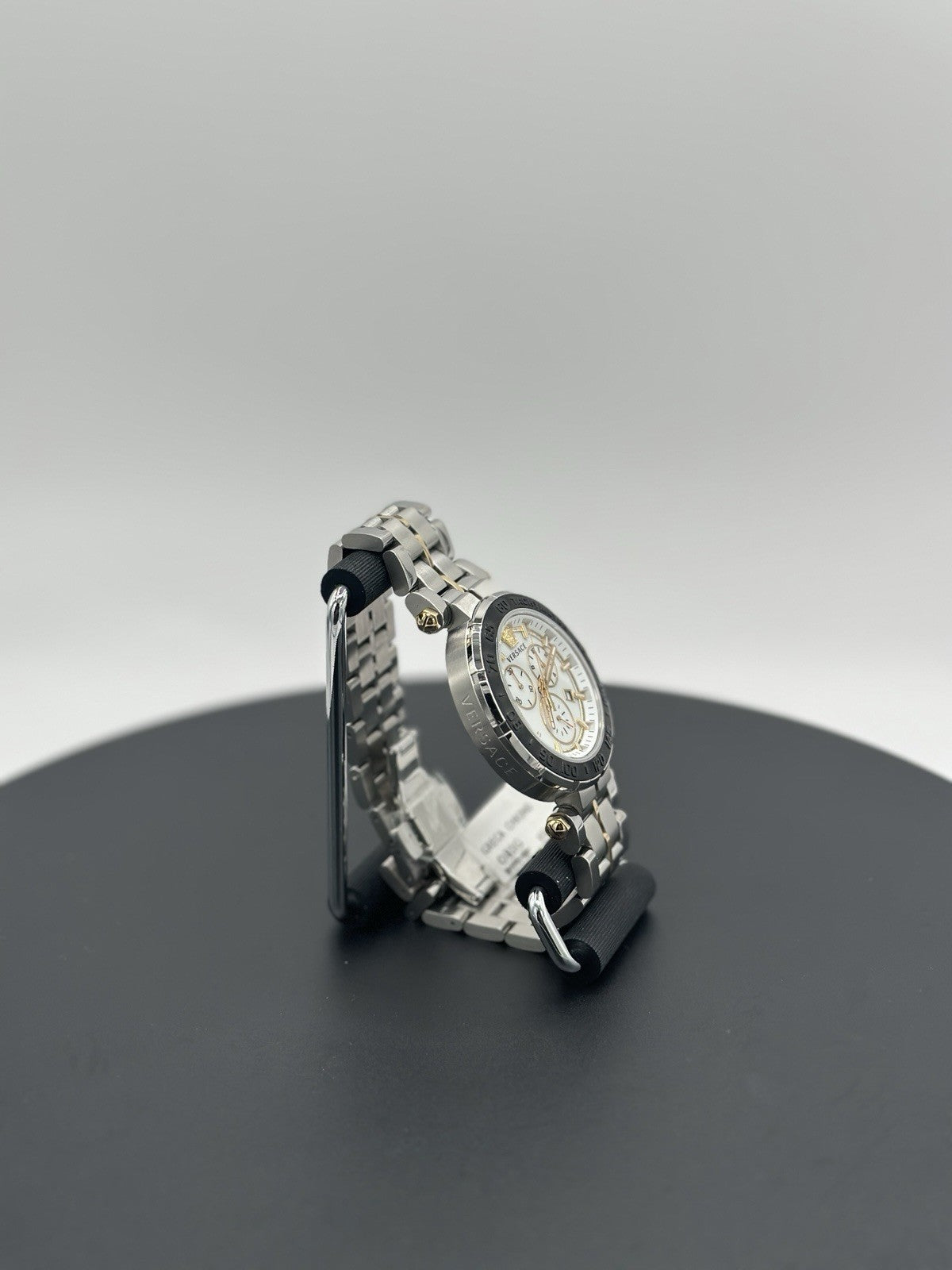 Versace Wristwatch GRECA CHRONO Chronograph Silver dial Stainless steel NEW
