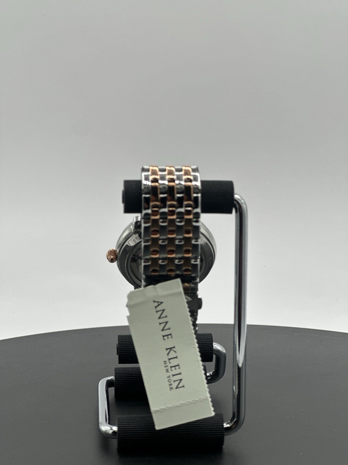 Anne Klein 12/2339MPRT 36 mm Silver Stainless Steel Case with Rose...