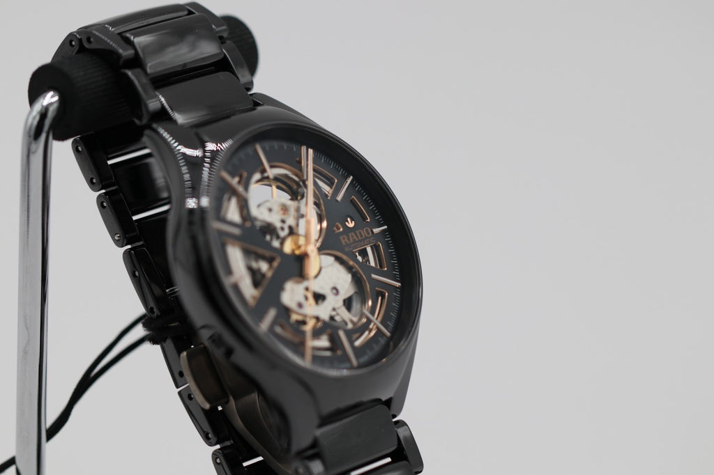 Rado Men's True Open Heart Ceramic Titanium Skeleton Automatic Watch R27100162